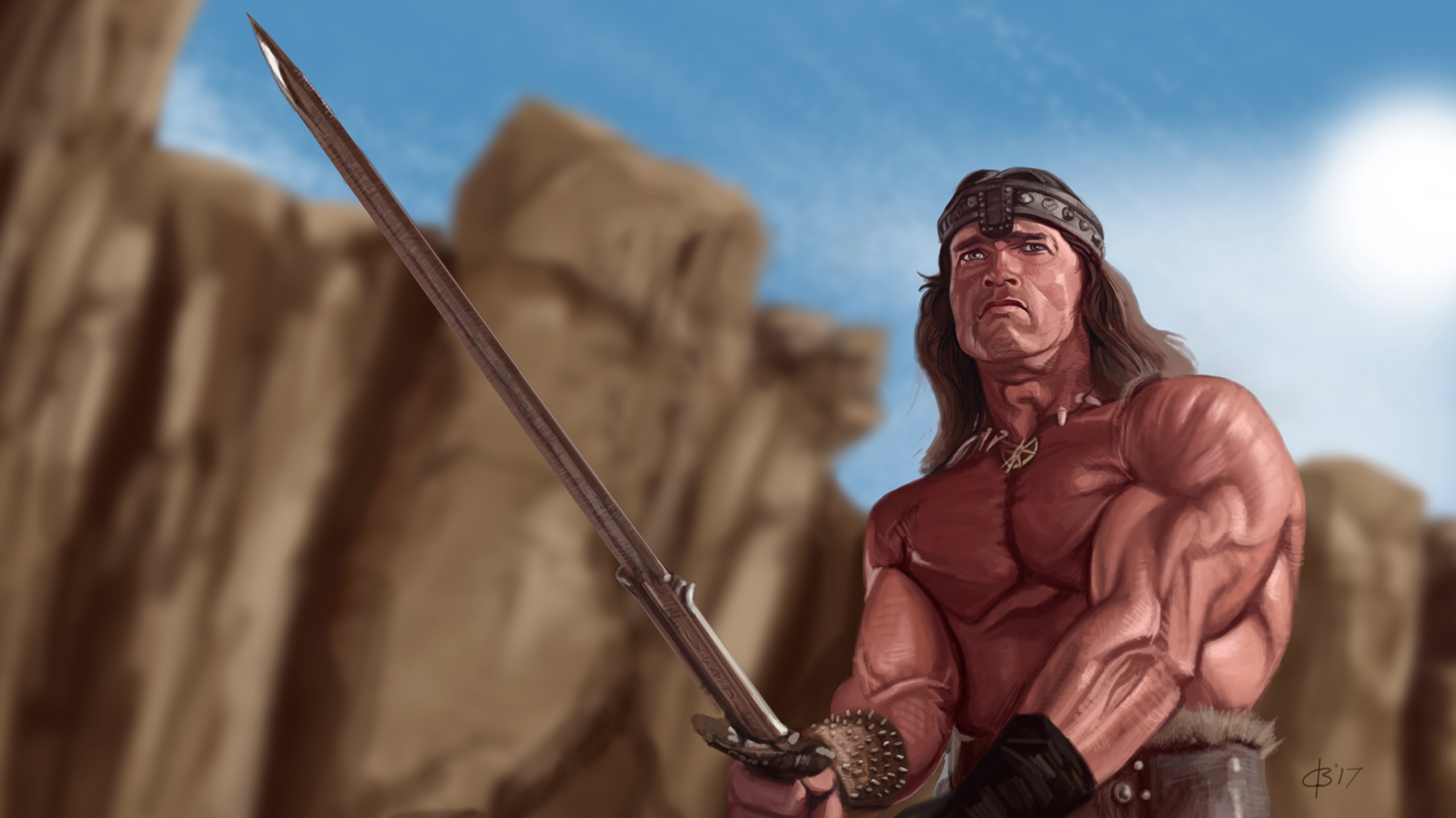 Воители Рисованные Arnold Schwarzenegger Conan the Barbarian Мечи Фэнтези ф...