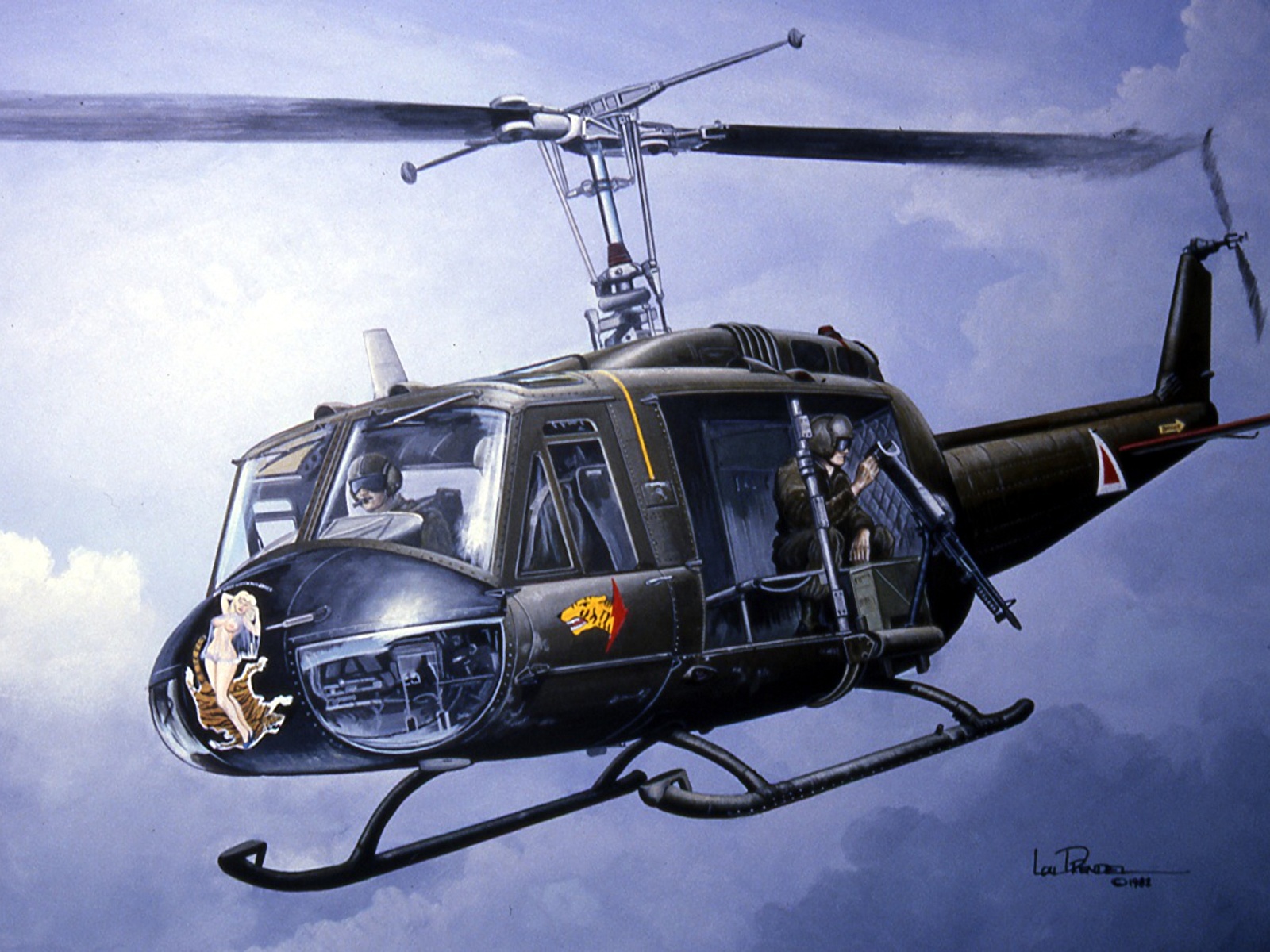 Картинка вертолет drendel-huey Авиация 1600x1200 Вертолеты.