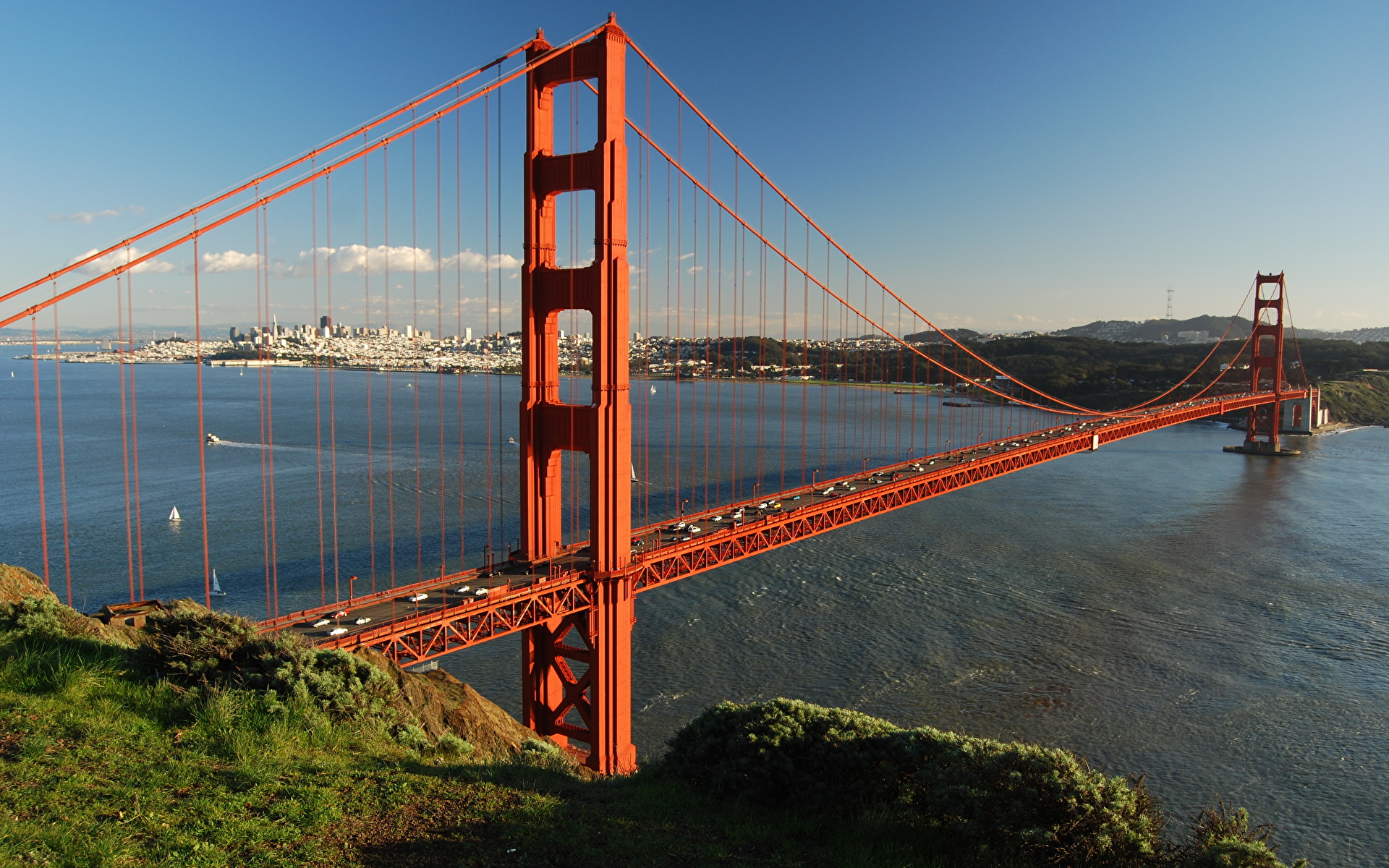 Сан Франциско штат Калифорния мост золотые ворота