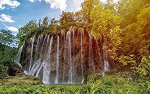 Фотография Хорватия Парк Водопады Plitvice Lakes, National Park in Croatia