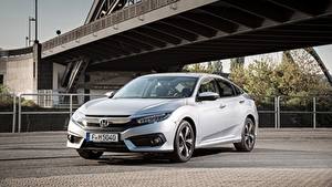 Фото Хонда Серая Седан Civic Sedan, 2017 авто