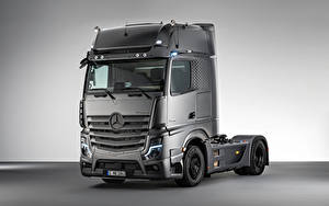 Картинка Mercedes-Benz Грузовики Серая Металлик Actros 1863 LS 4×2, Edition 2, (Br.963), 2020 автомобиль