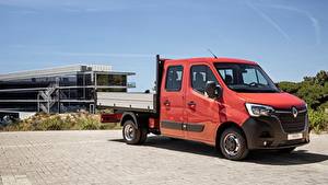 Фотография Renault Грузовики Красная Master, Double Cab Tipper, 2019 машина