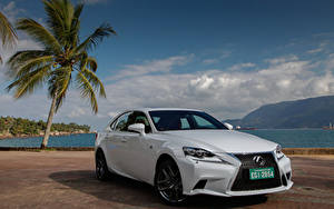 Обои Небо Lexus Белый 2013 IS F-Sport EU-spec XE30