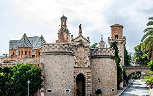 Фотографии Испания Замок Мальорка Майорка Palma de Mallorca Bellver Castle Города