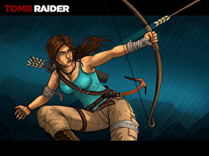 Фотография Tomb Raider Лучники Лара Крофт Девушки