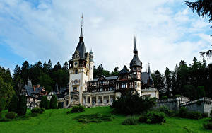 Фото Румыния Замок Peles Castle Transylvania город