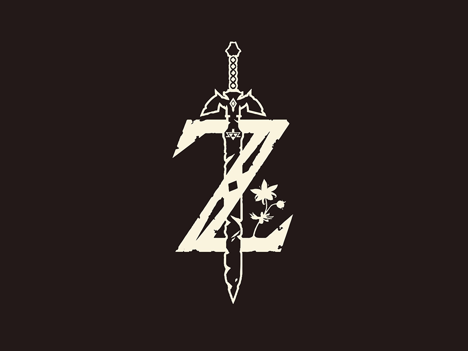 Фотографии The Legend of Zelda с мечом Логотип эмблема 1600x1200