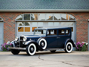 Обои Lincoln Винтаж Синий Металлик 1932 Model KB 5-passenger Sedan автомобиль