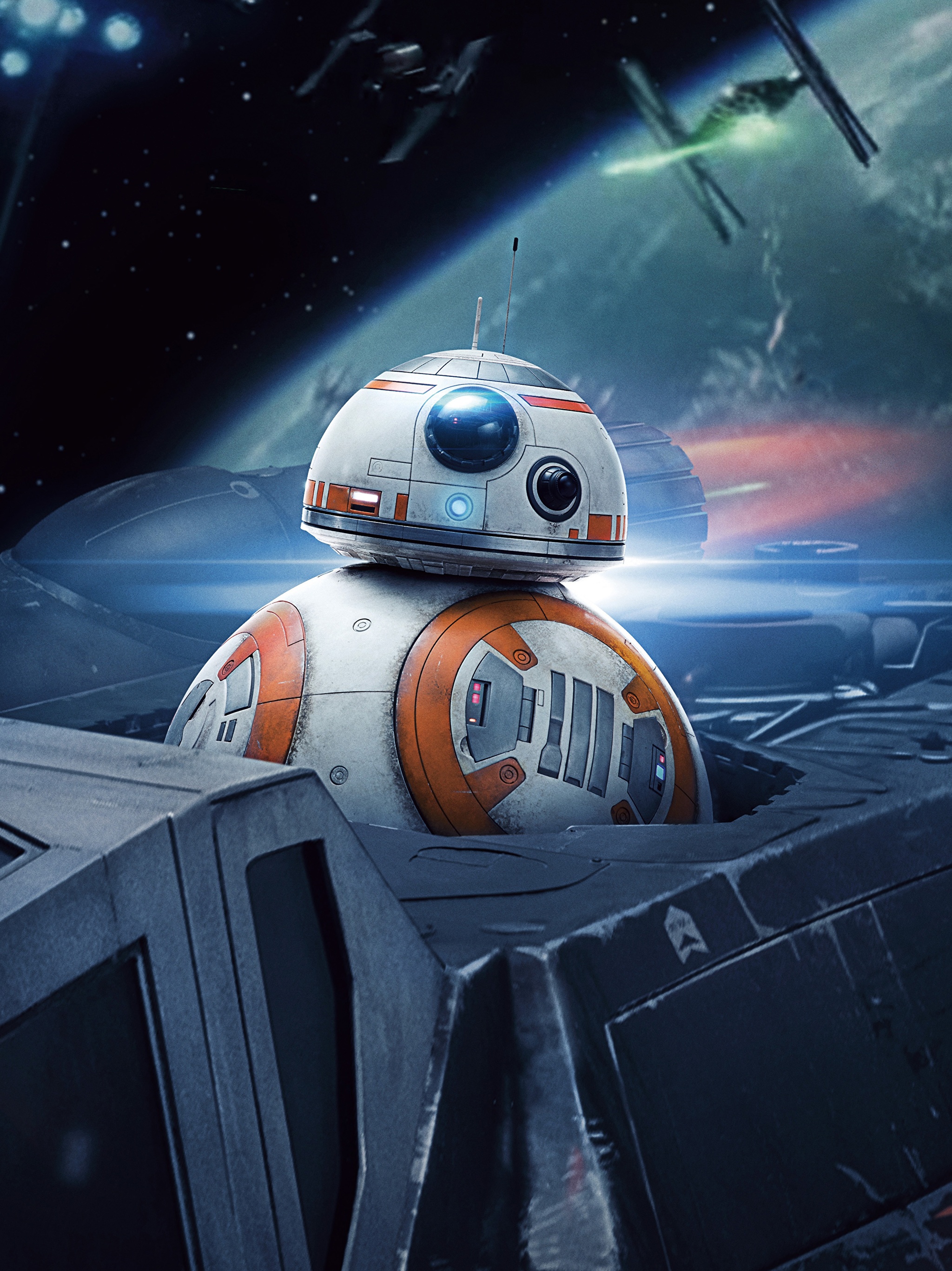 Звёздные войны: Последние джедаи BB8 Робот Фильмы фото 2048x2732 кино, робо...