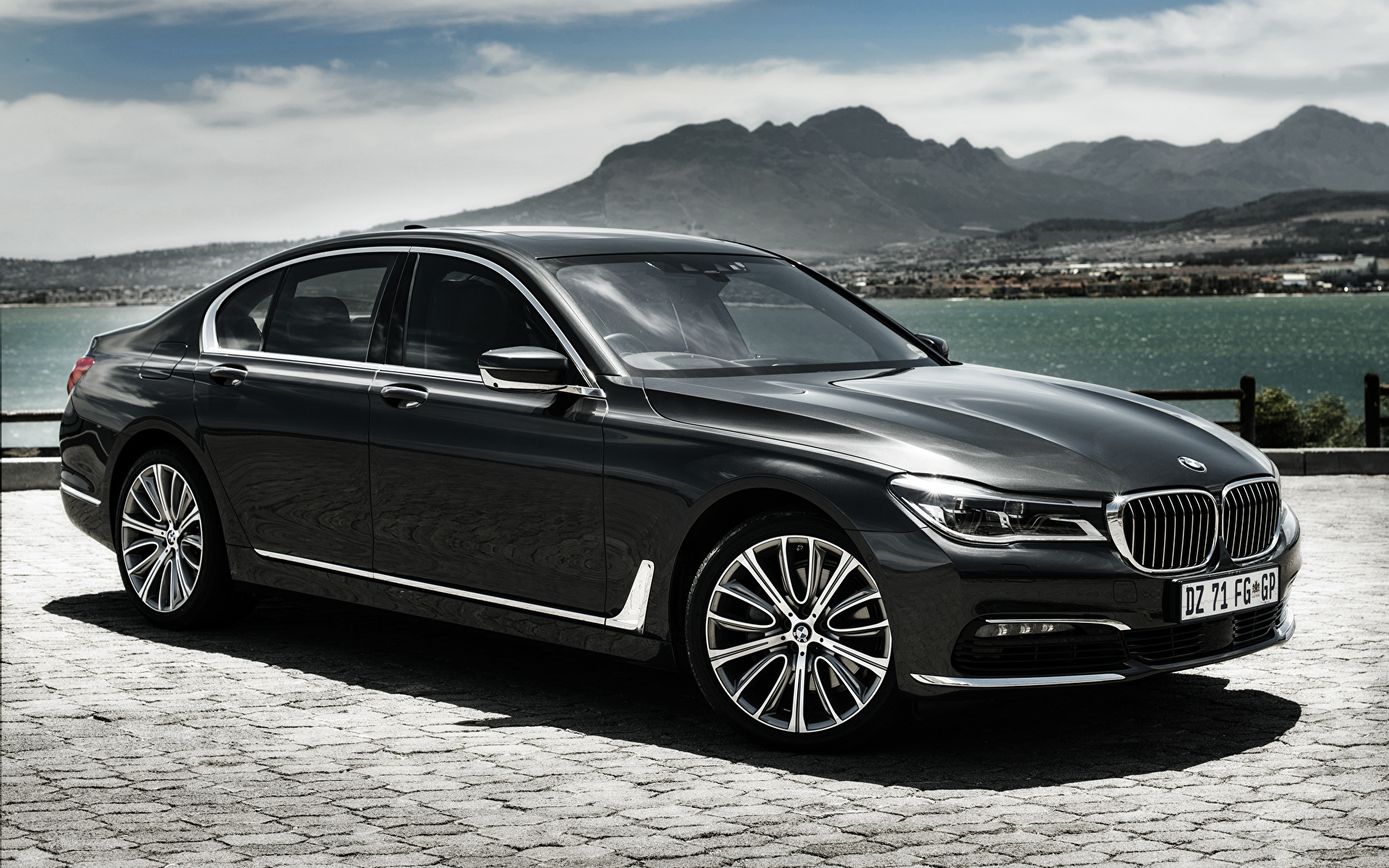 Картинка BMW 7-Series, G11 Седан Черный Автомобили 1920x1200