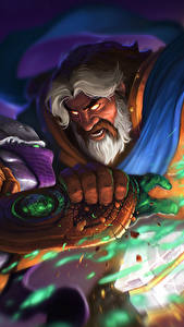 Обои Heroes of the Storm Zeratul, Dark Prelate, Uther, The Lightbringer Игры Фэнтези