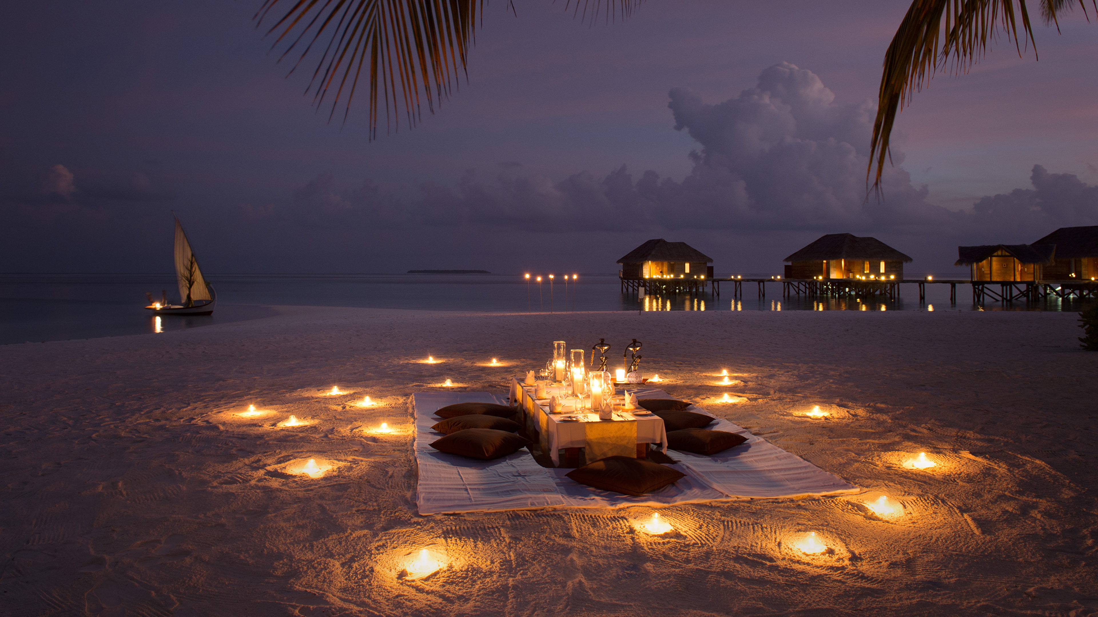 Романтический ужин на пляже бесплатно