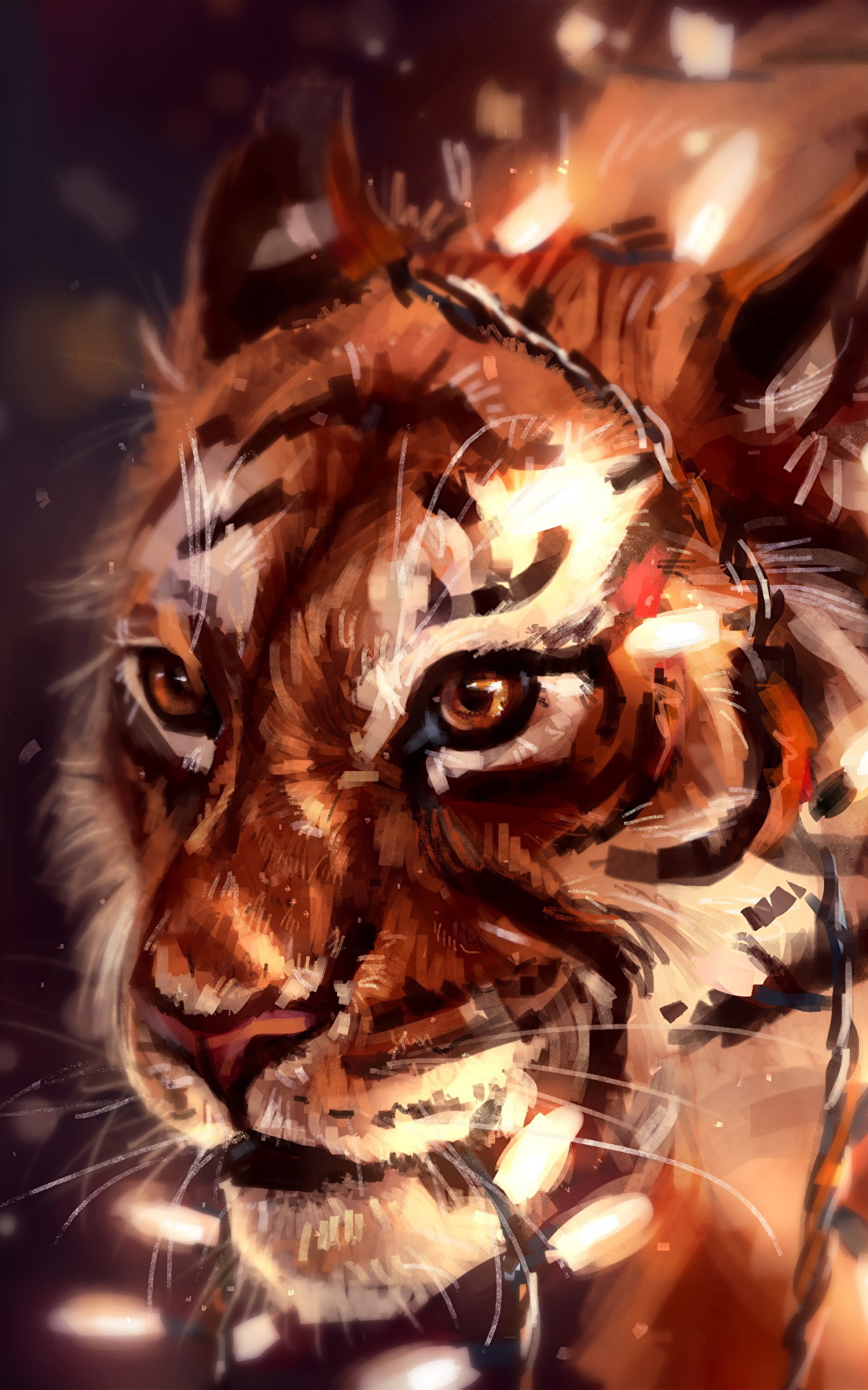 Тигр крутой арт