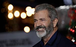 Картинки Mel Gibson Улыбка Бородатый Старые Знаменитости