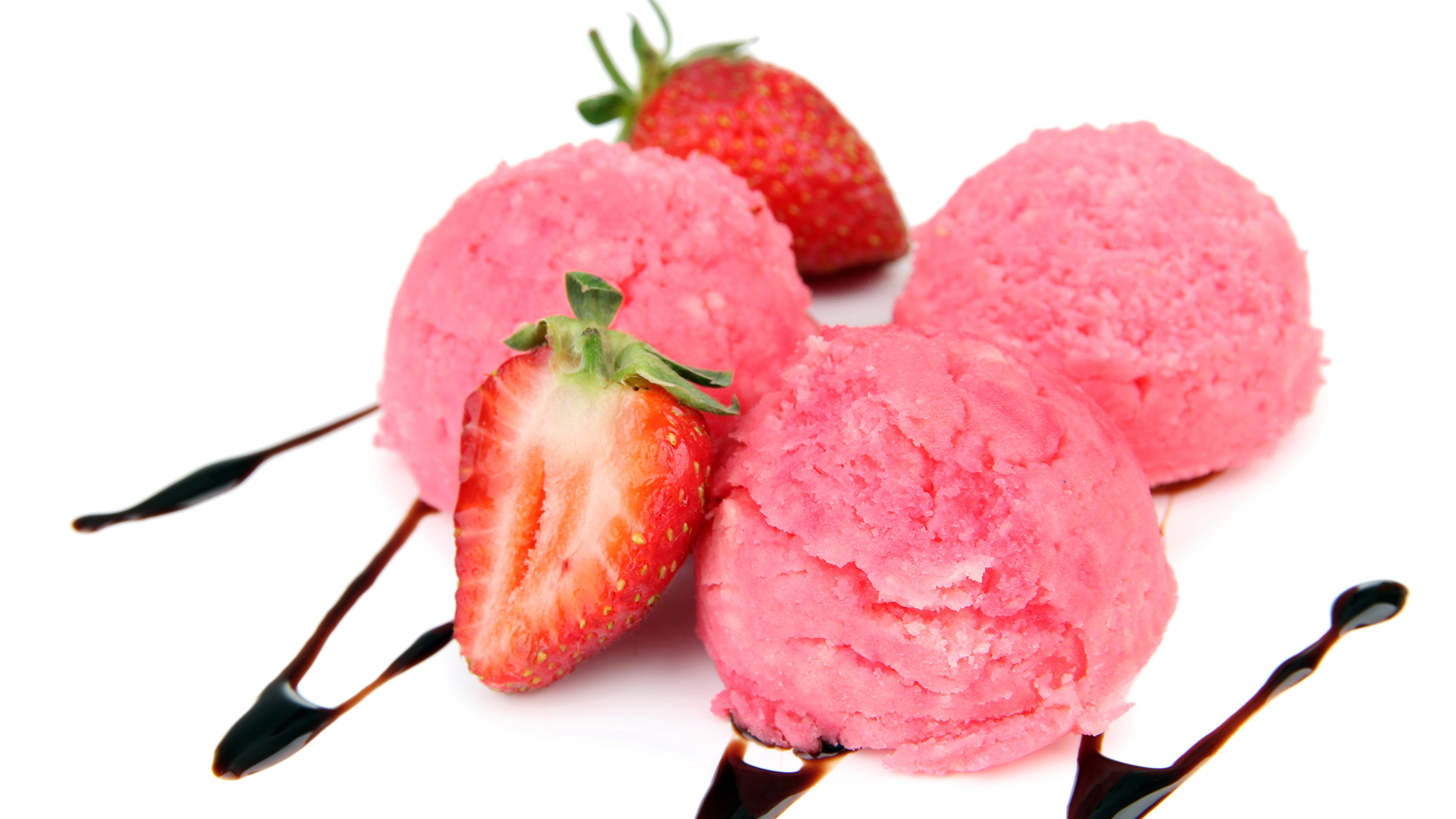 мороженое клубника шарики ice cream strawberry balls без смс