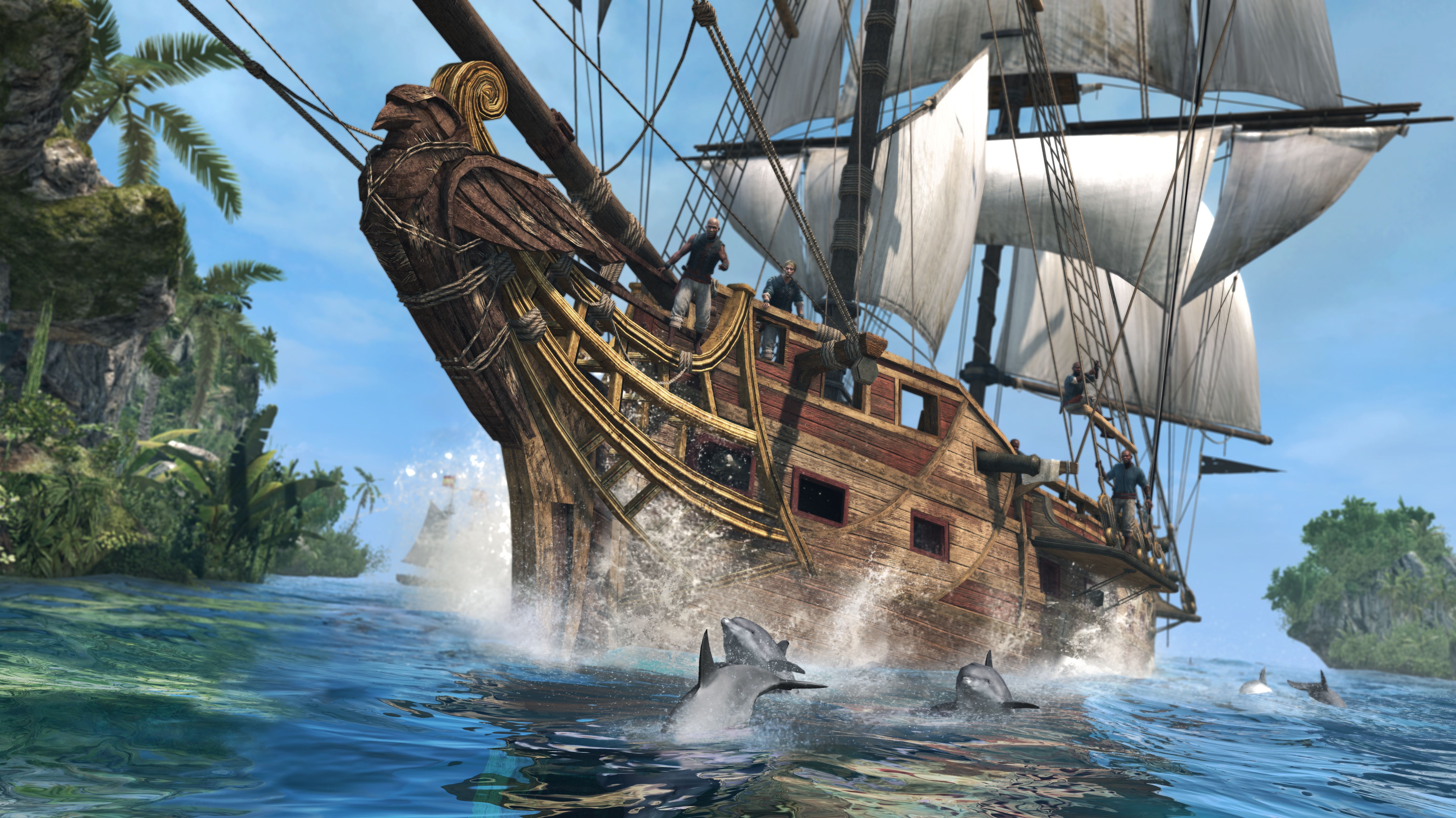 Assassins Creed игра корабль графика game ship graphics бесплатно