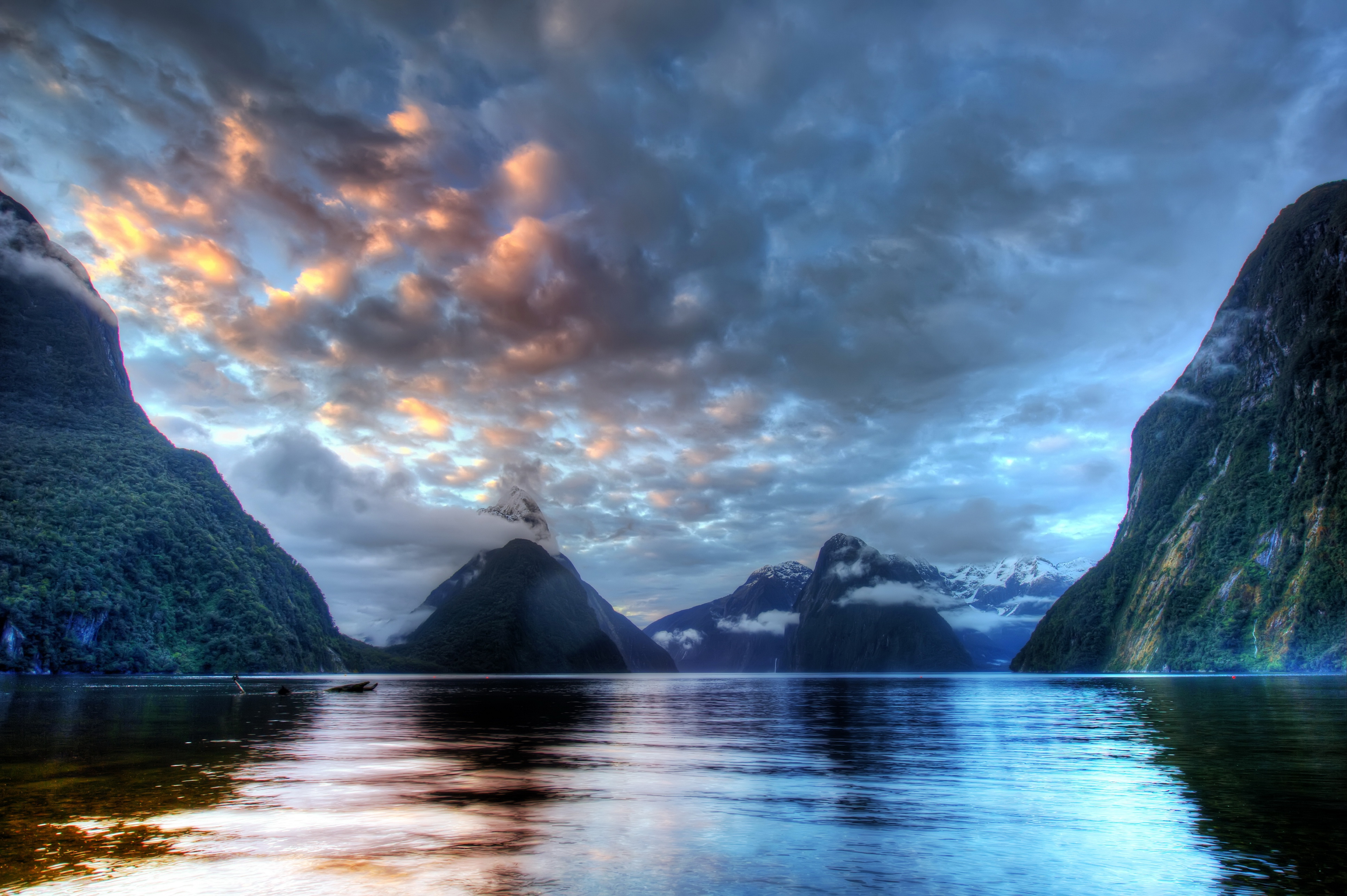Милфорд Саунд Новая Зеландия горы озеро природа бесплатно