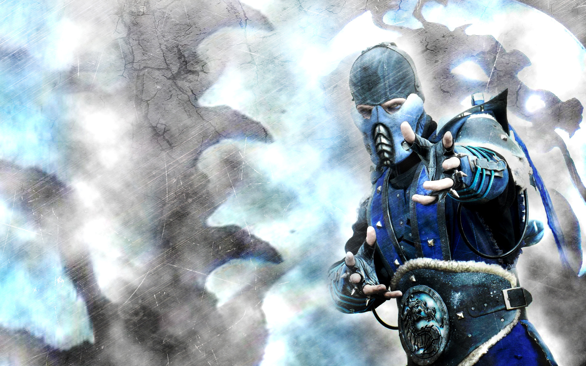 Фотография Mortal Kombat Sub-Zero Фантастика компьютерная игра 1920x1200 Фэ...
