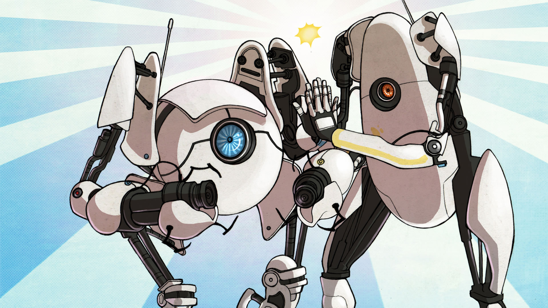 Portal 2 роботы