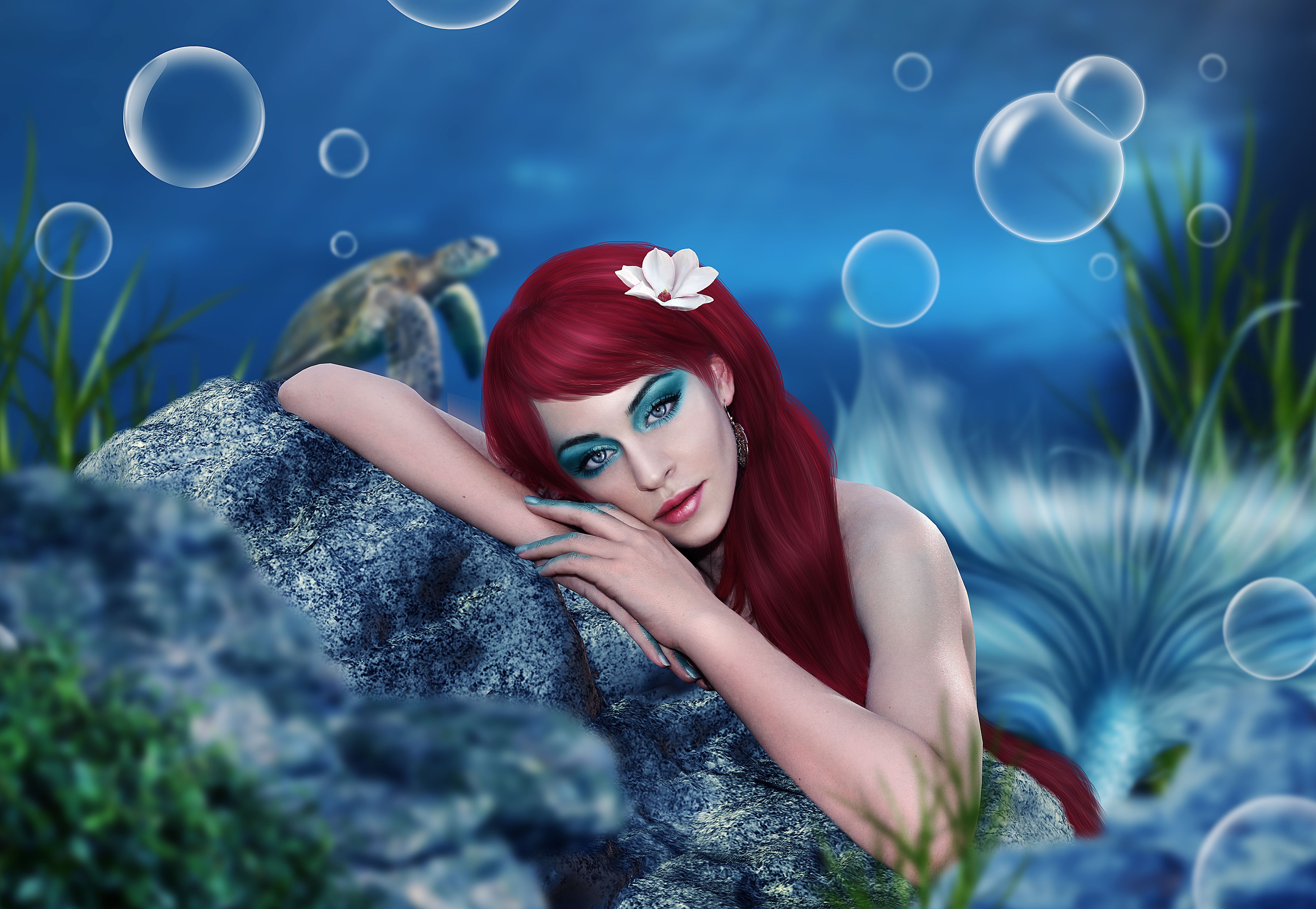графика рисунок русалка graphics figure mermaid бесплатно