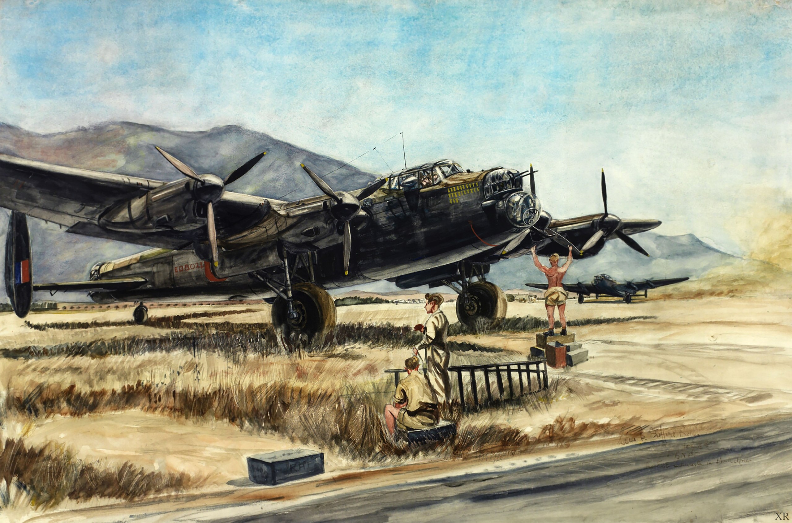 подбитый Avro 683 Lancaster загрузить