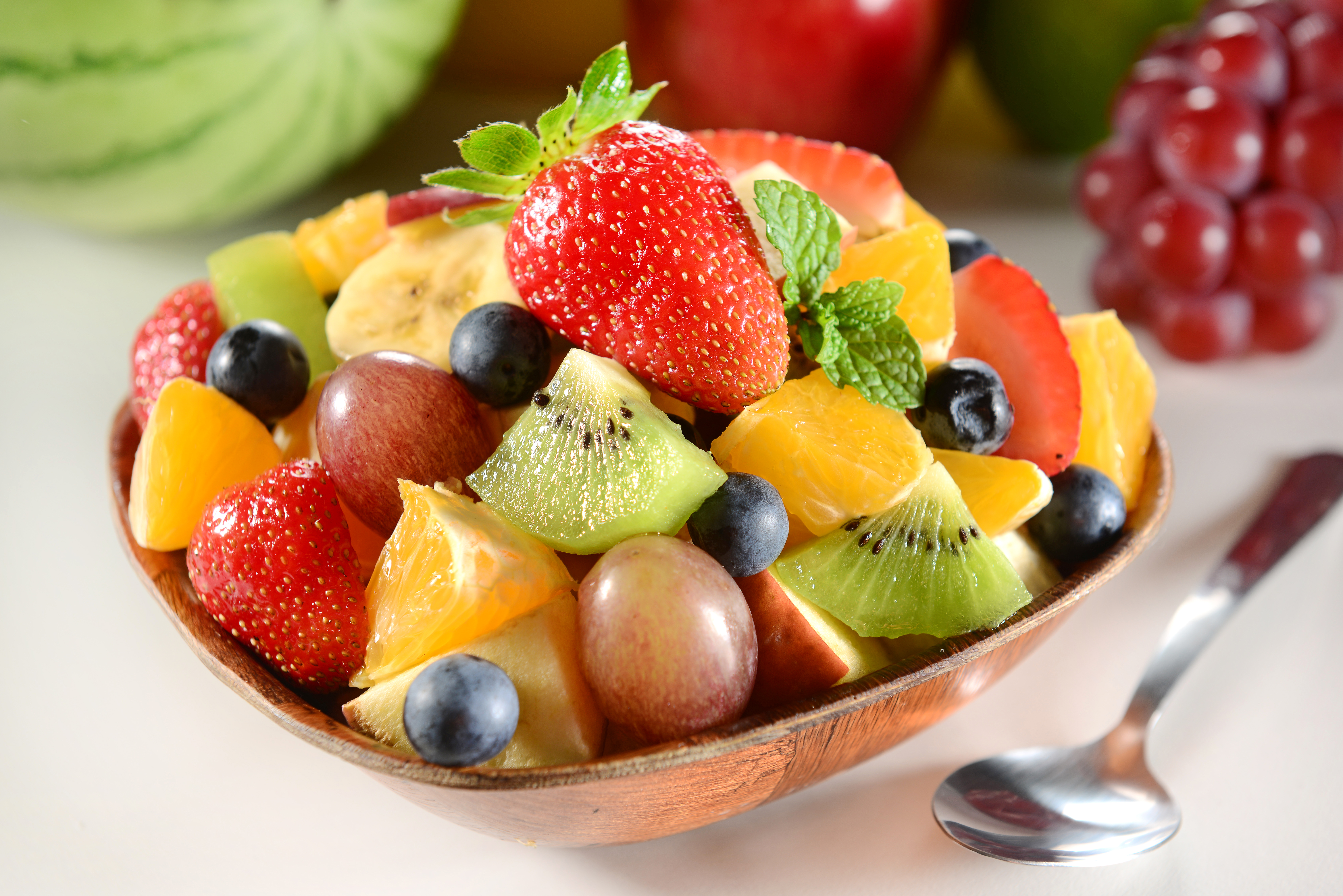 еда фрукты клубника киви салат food fruit strawberry kiwi salad бесплатно