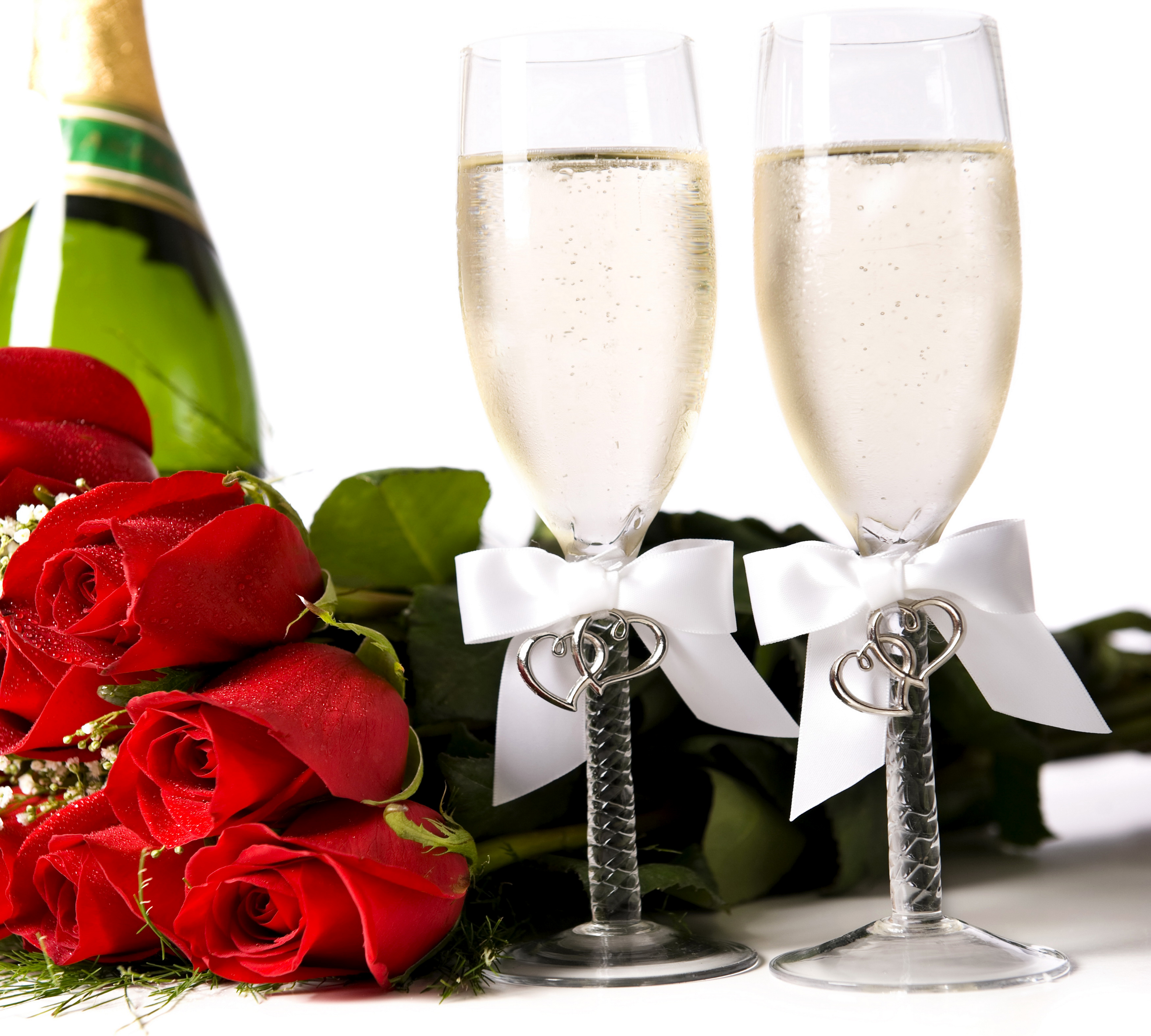Годовщина. С годовщиной свадьбы. С юбилеем свадьбы. Поздравление с годовщиной свадьбы. Шампанское бокалы цветы.