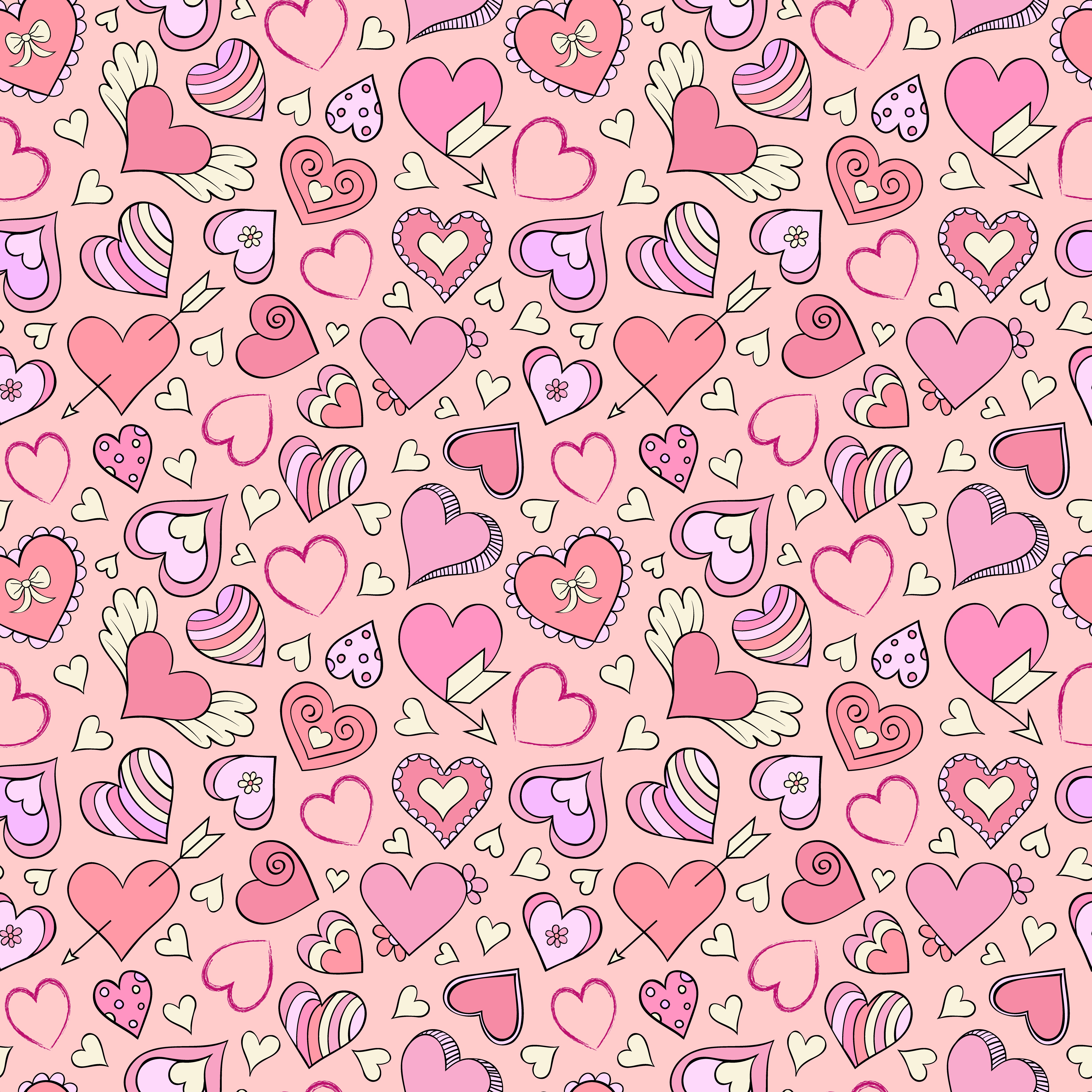 Картинки День всех влюблённых Текстура Сердце 4900x4900 День святого Валентина серце сердца сердечко