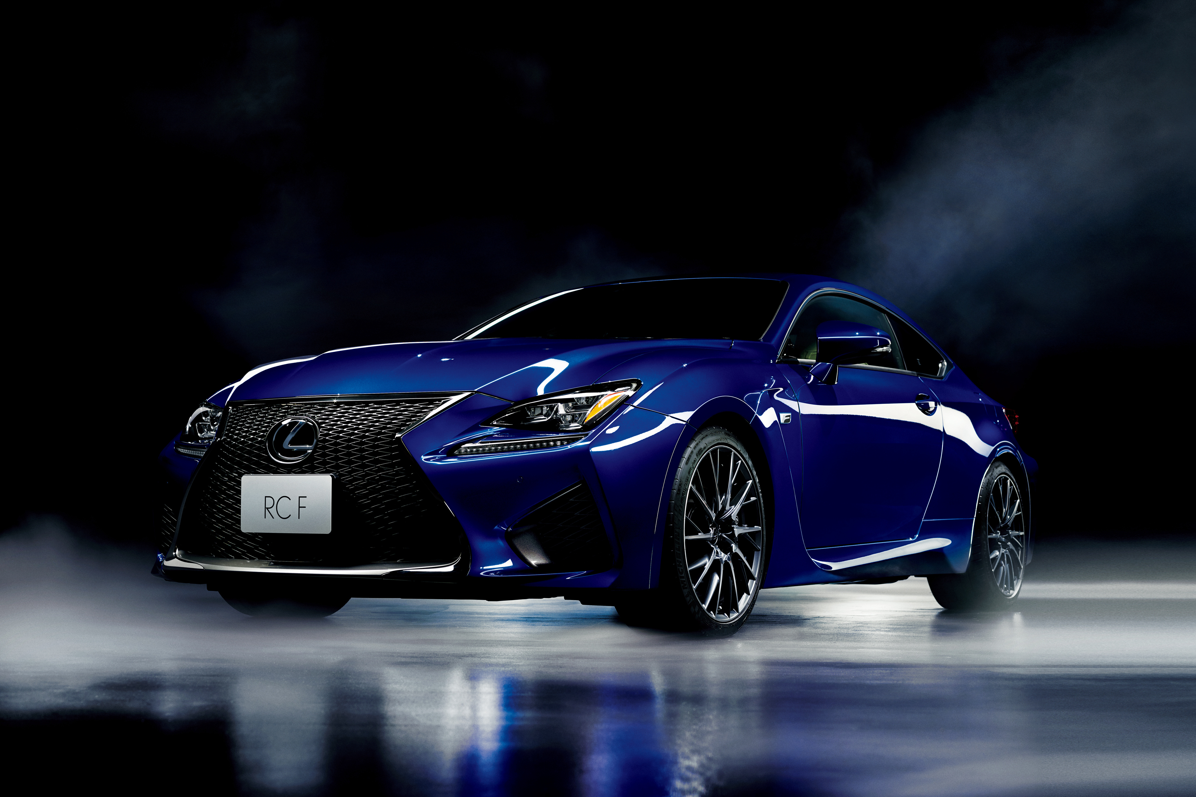 Фотографии Lexus 2014 RC F JP-spec синих машины 4096x2731