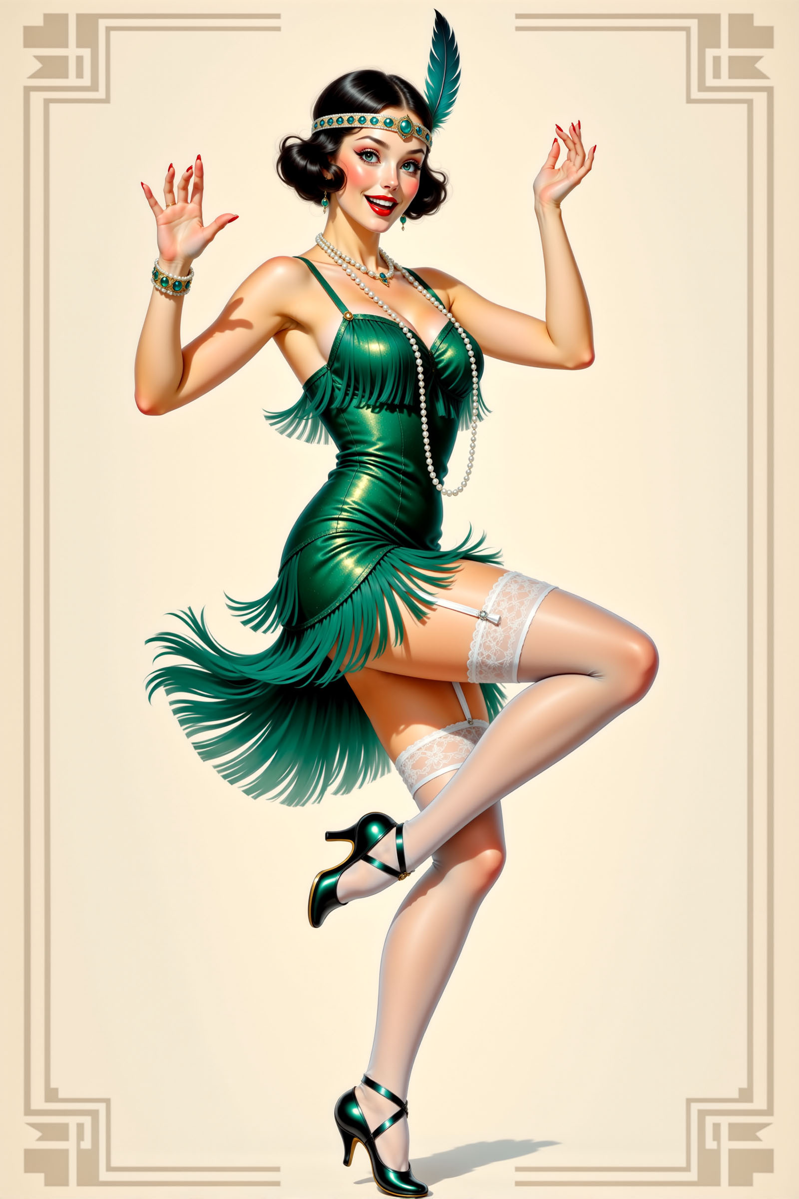 Фотография Чулки Брюнетка Ai Танцы Улыбка Pin-Up красивая старинные молодые женщины ног платья туфель для мобильного телефона чулках брюнетки брюнеток танцует танцуют улыбается Красивые красивый Ретро винтаж девушка Девушки молодая женщина Ноги Платье Туфли туфлях