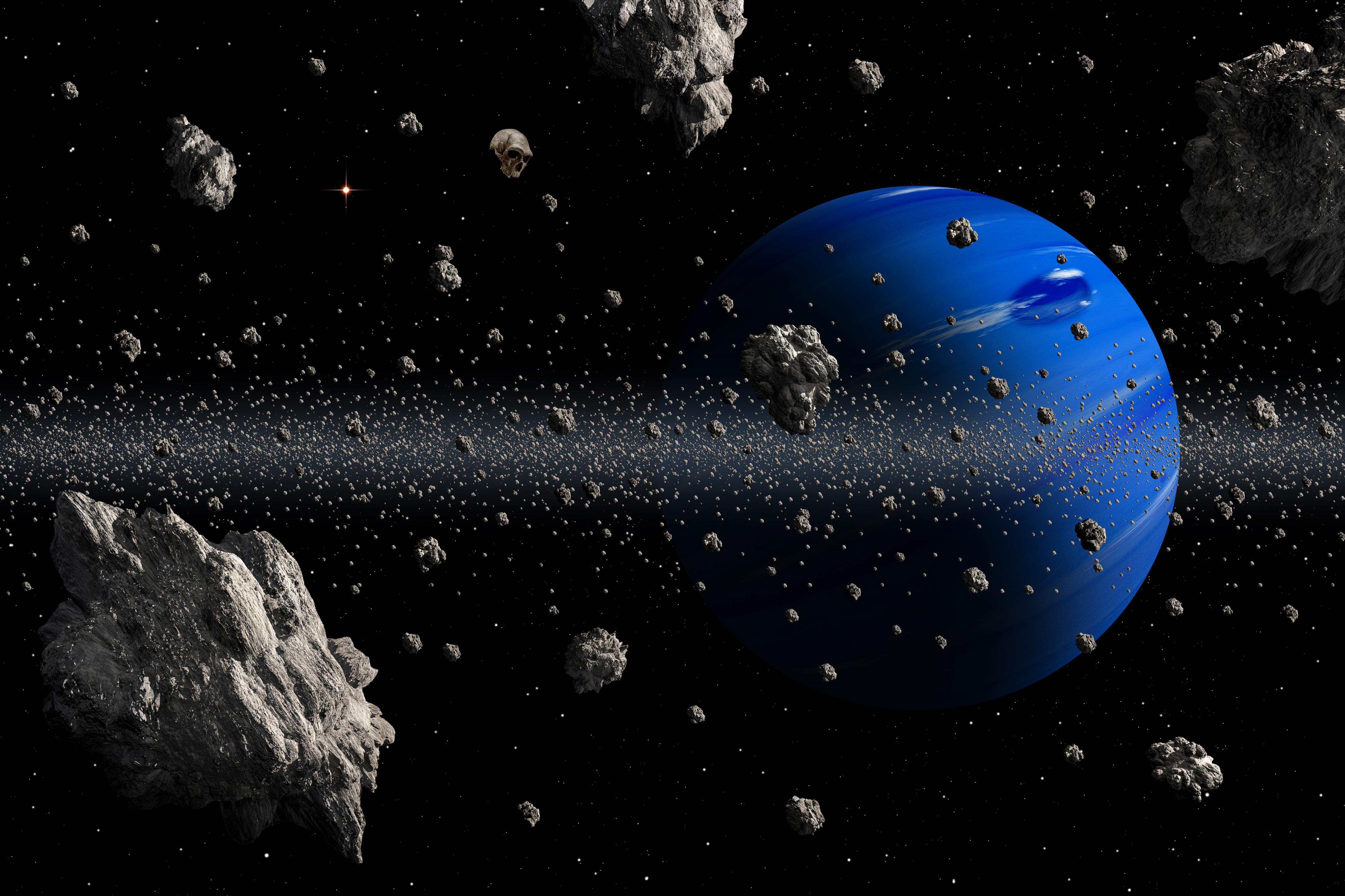 Астероиды нептун. Астероидный пояс солнечной системы. Планета с астероидным поясом. Планеты и астероиды. Космос астероиды.