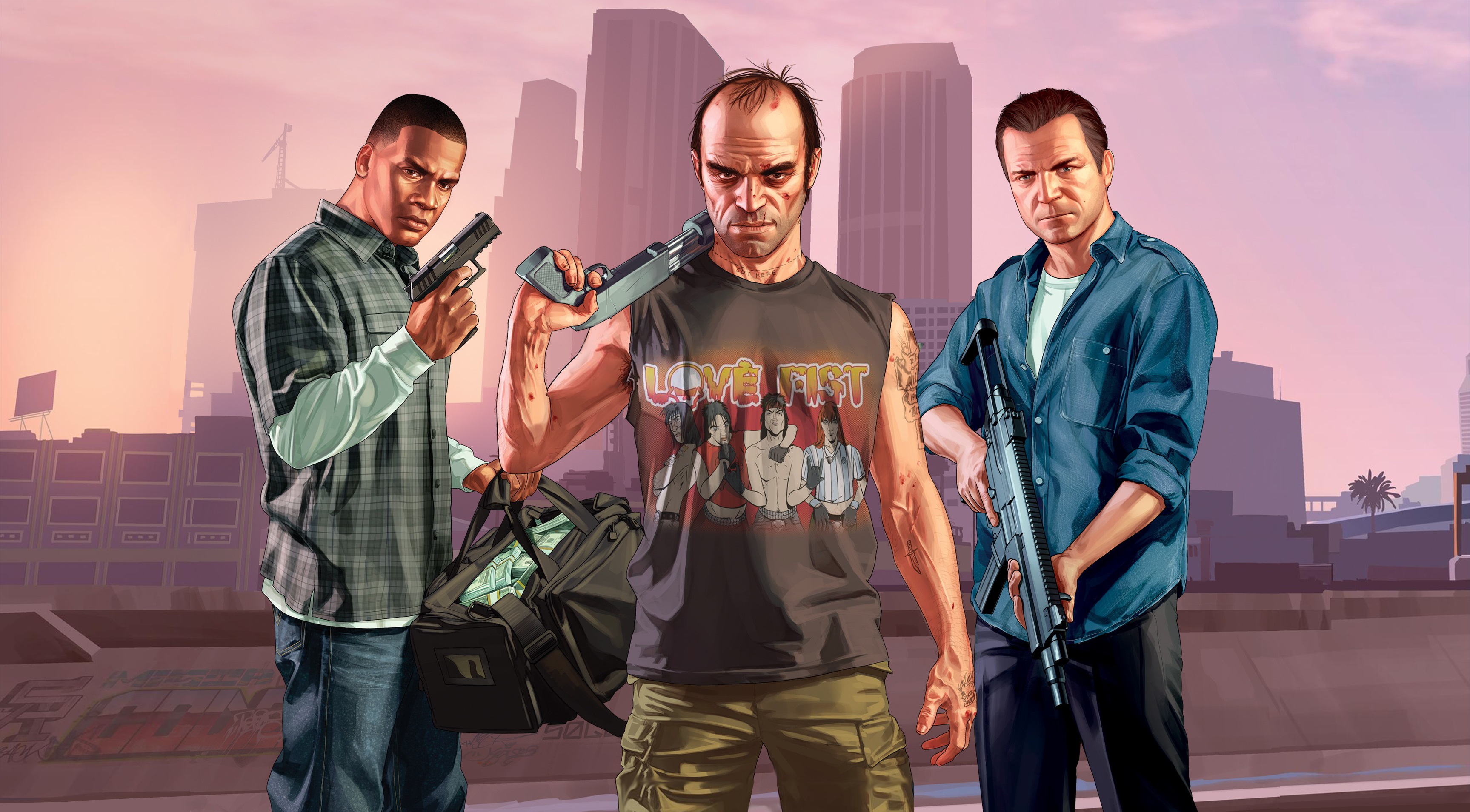 Grand Theft auto v Майкл Франклин и Тревор