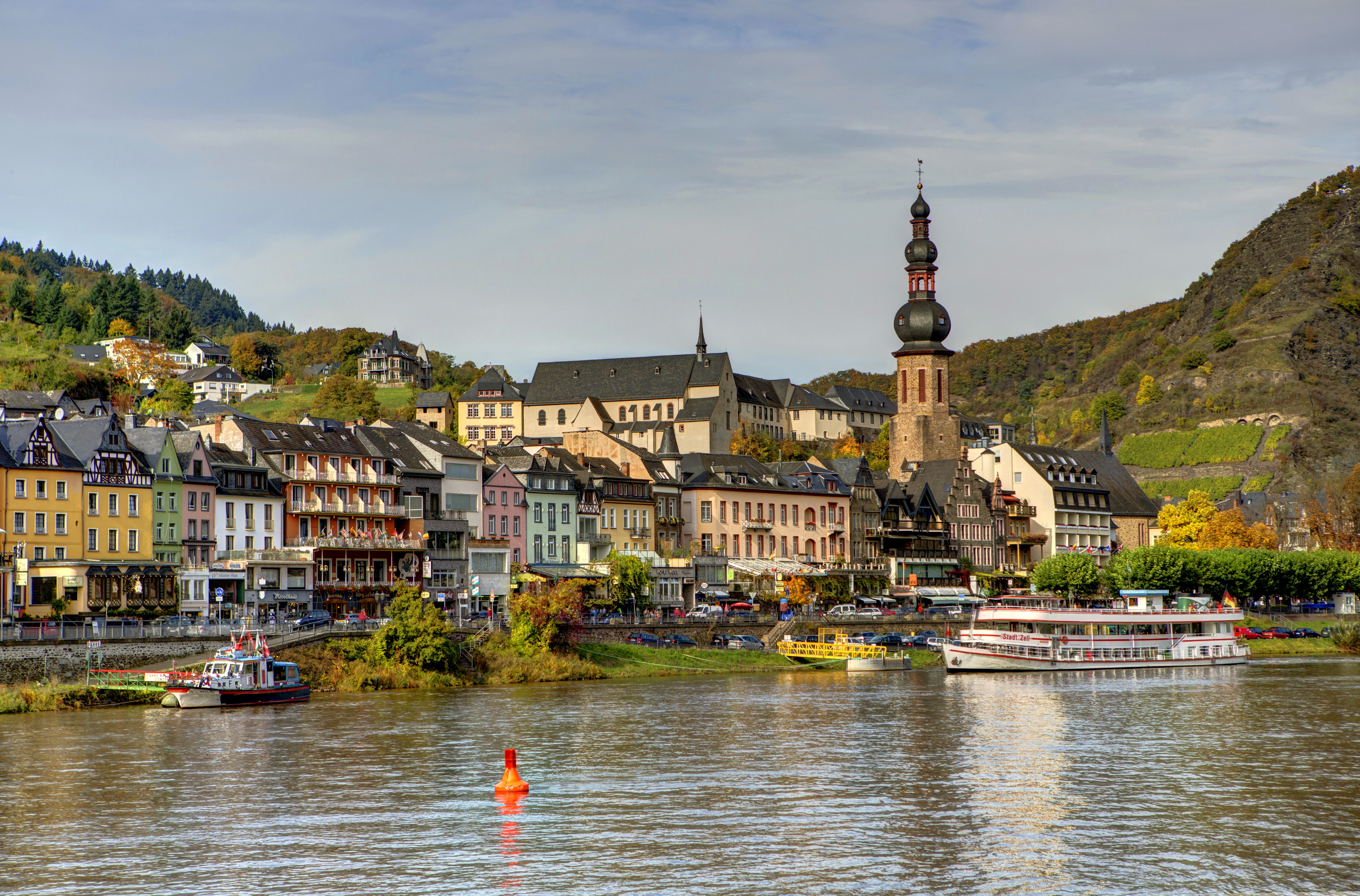 Lorch Village, Hesse, Rhine River, Germany без смс