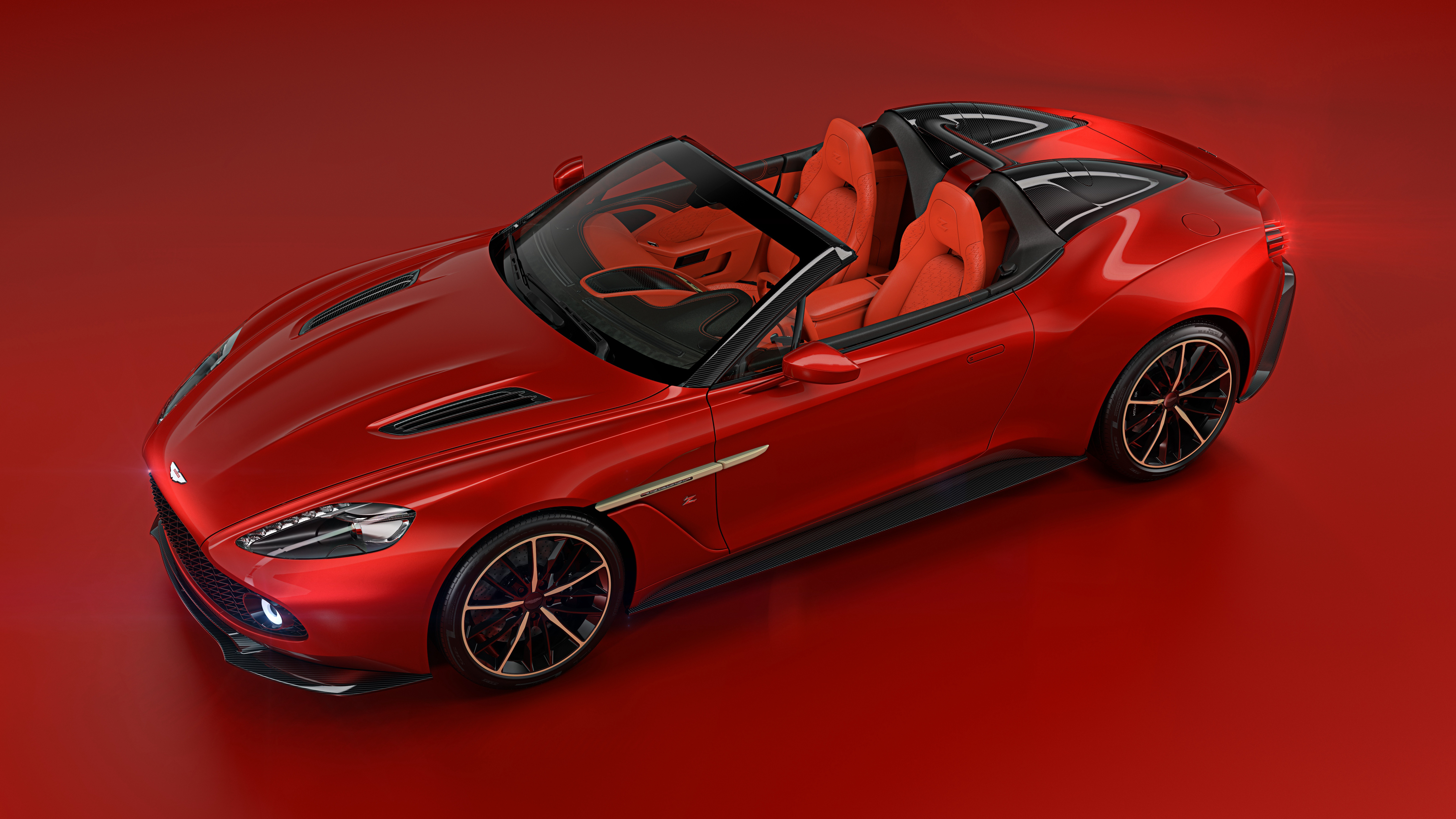 Aston Martin кабриолет красный бесплатно