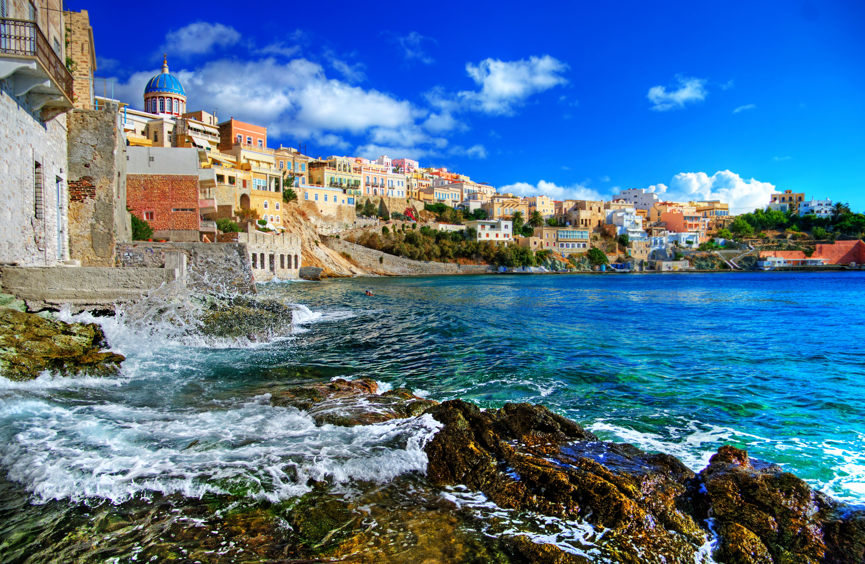 View of Evisa, Corsica Island, France бесплатно