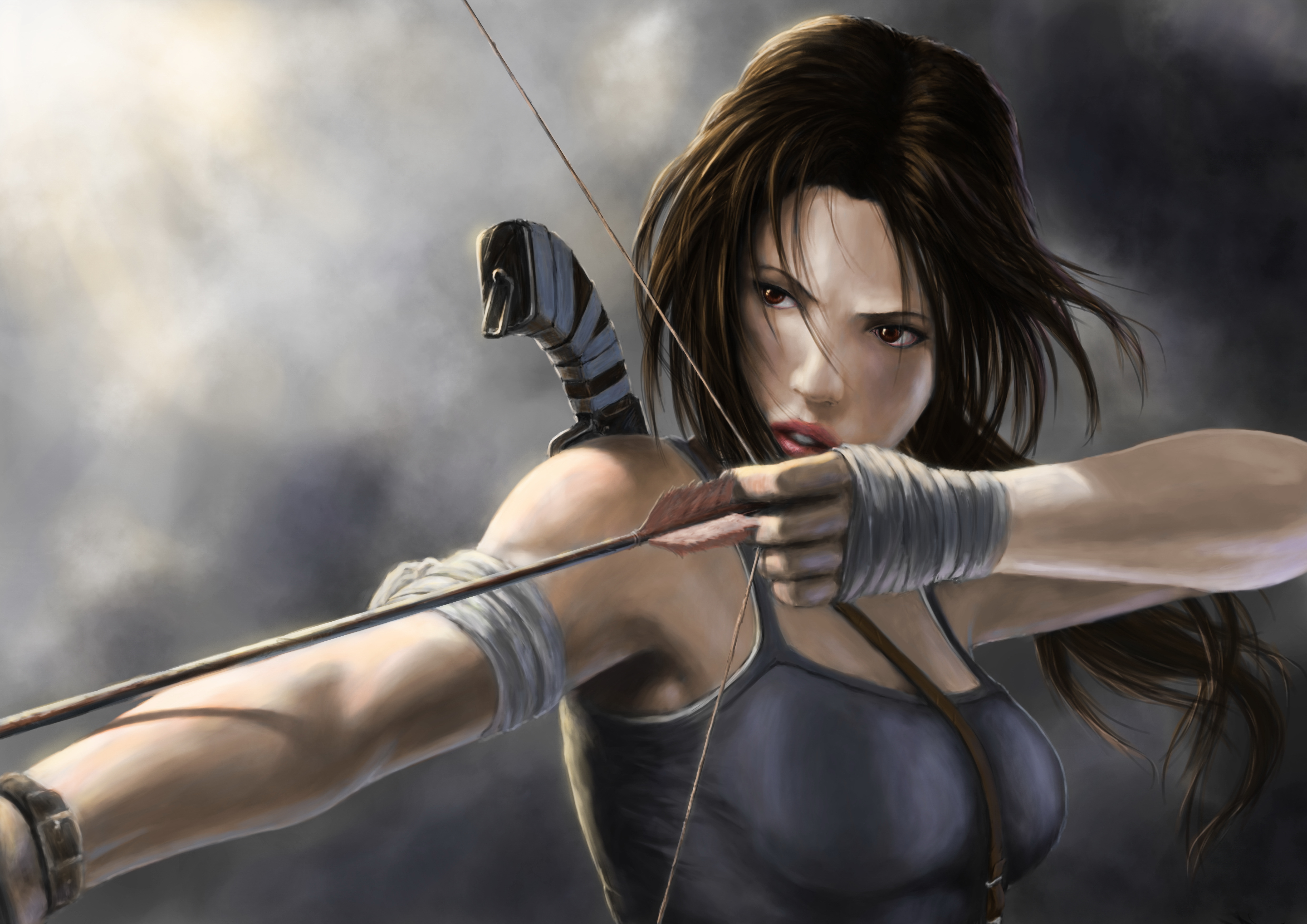 Lara croft. Лук Лары Крофт из томб Райдер. Лучница Лара Крофт. Лара Крофт аниме. Лара Крофт Art.