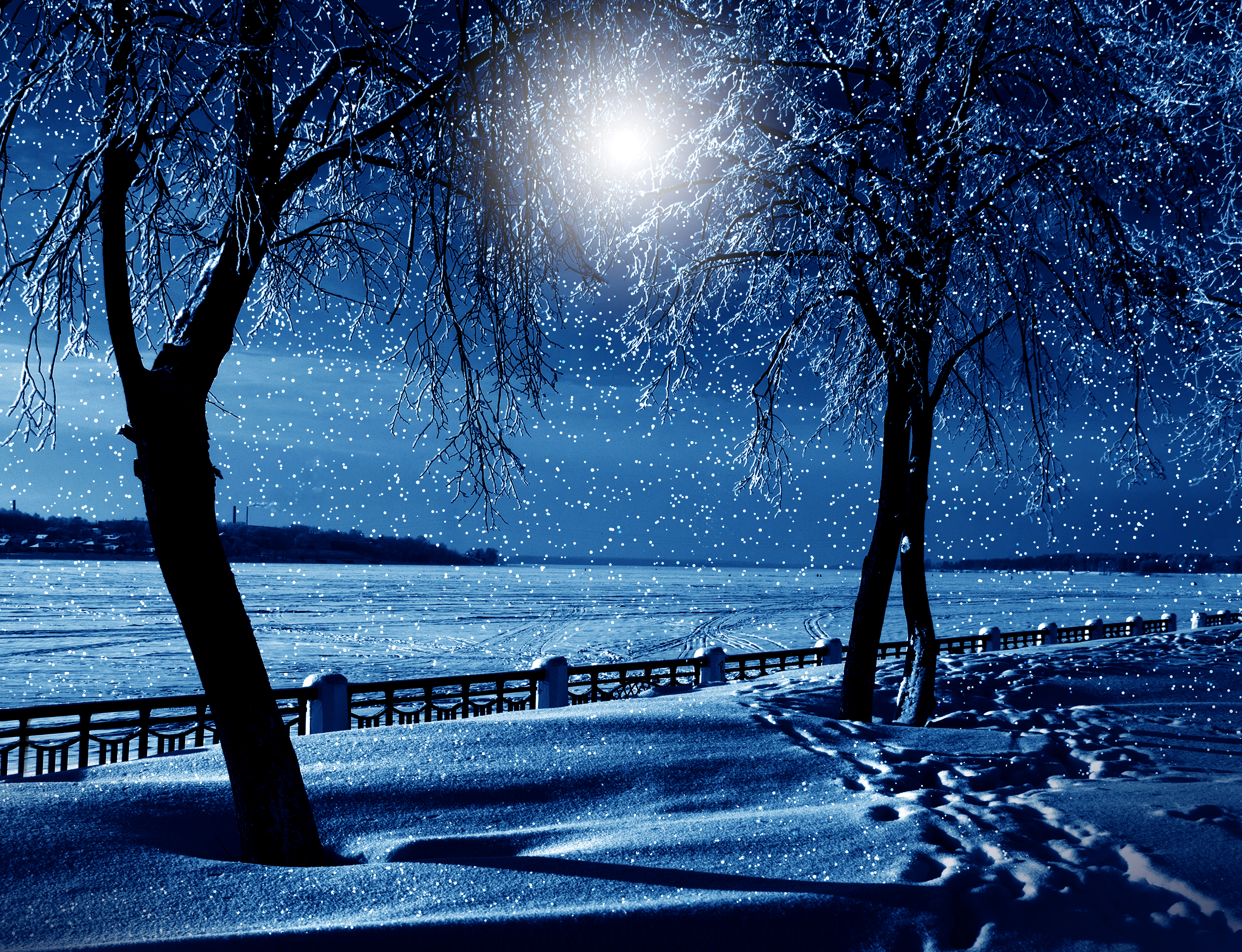 Snowfall. Зима. Зимний вечер. Зимняя ночь. Зима. К вечеру.