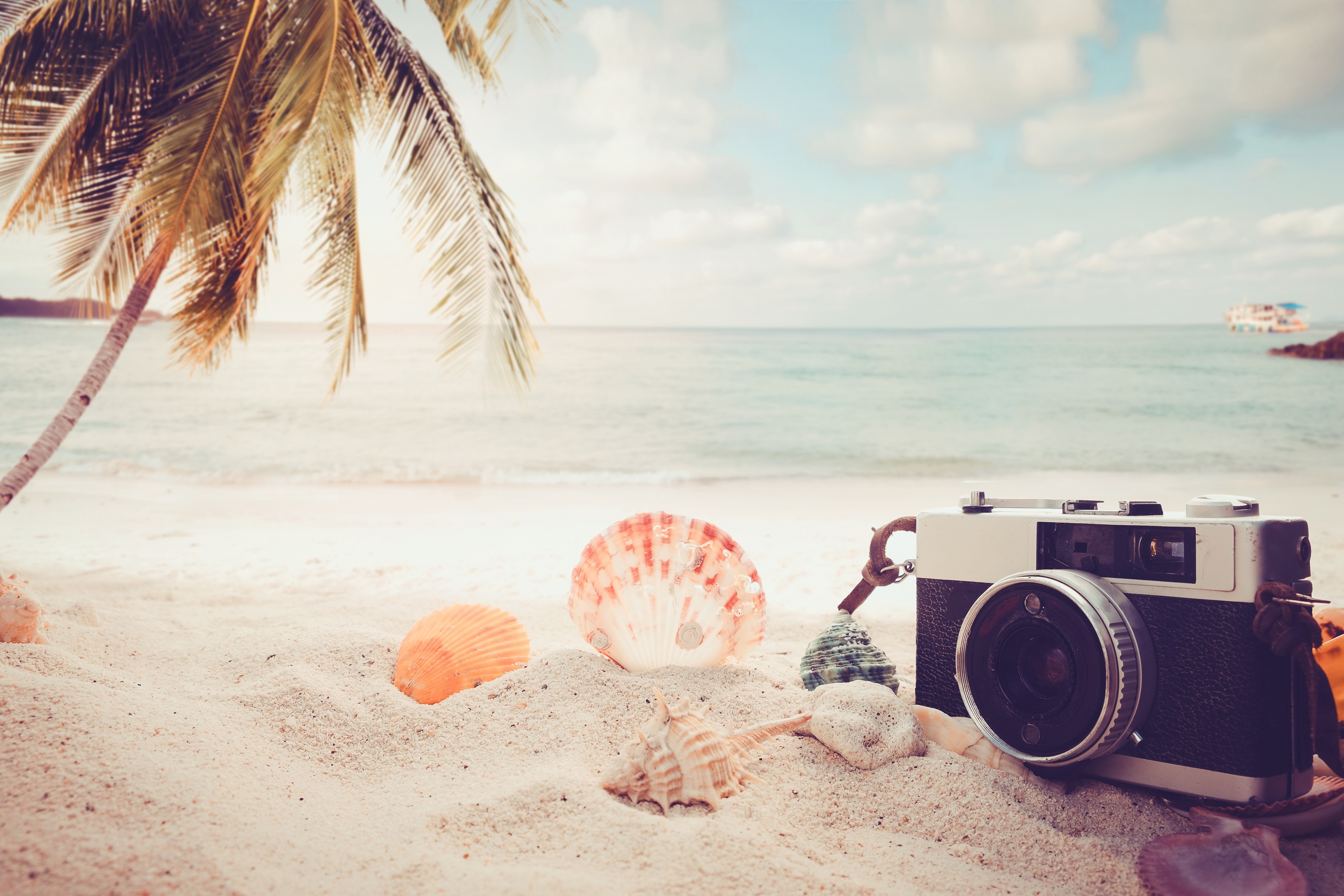 камера на пляже