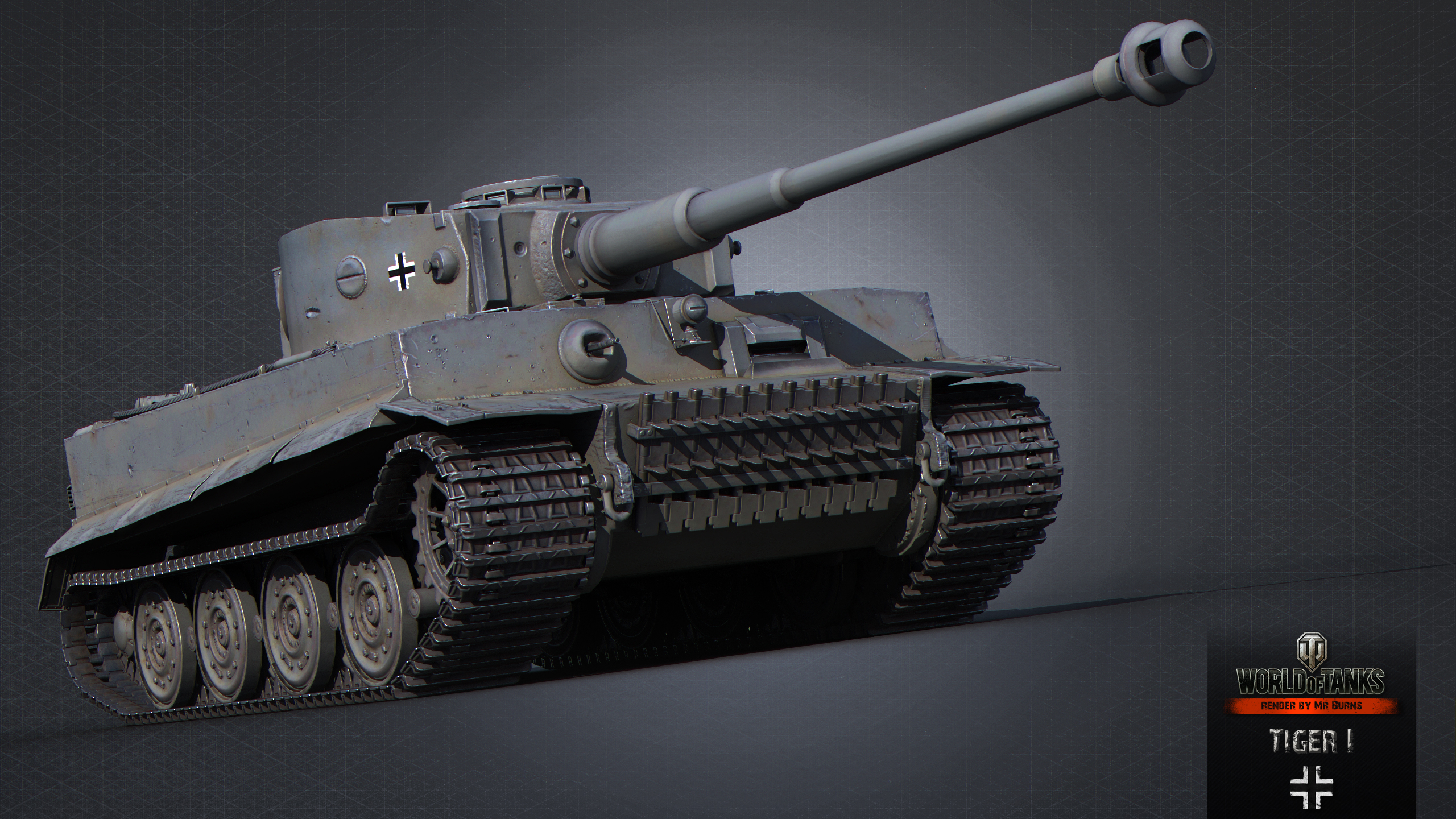 Фотографии World of Tanks Танки Tiger I 3д Игры 2560x1440 WOT танк 3D Графика компьютерная игра