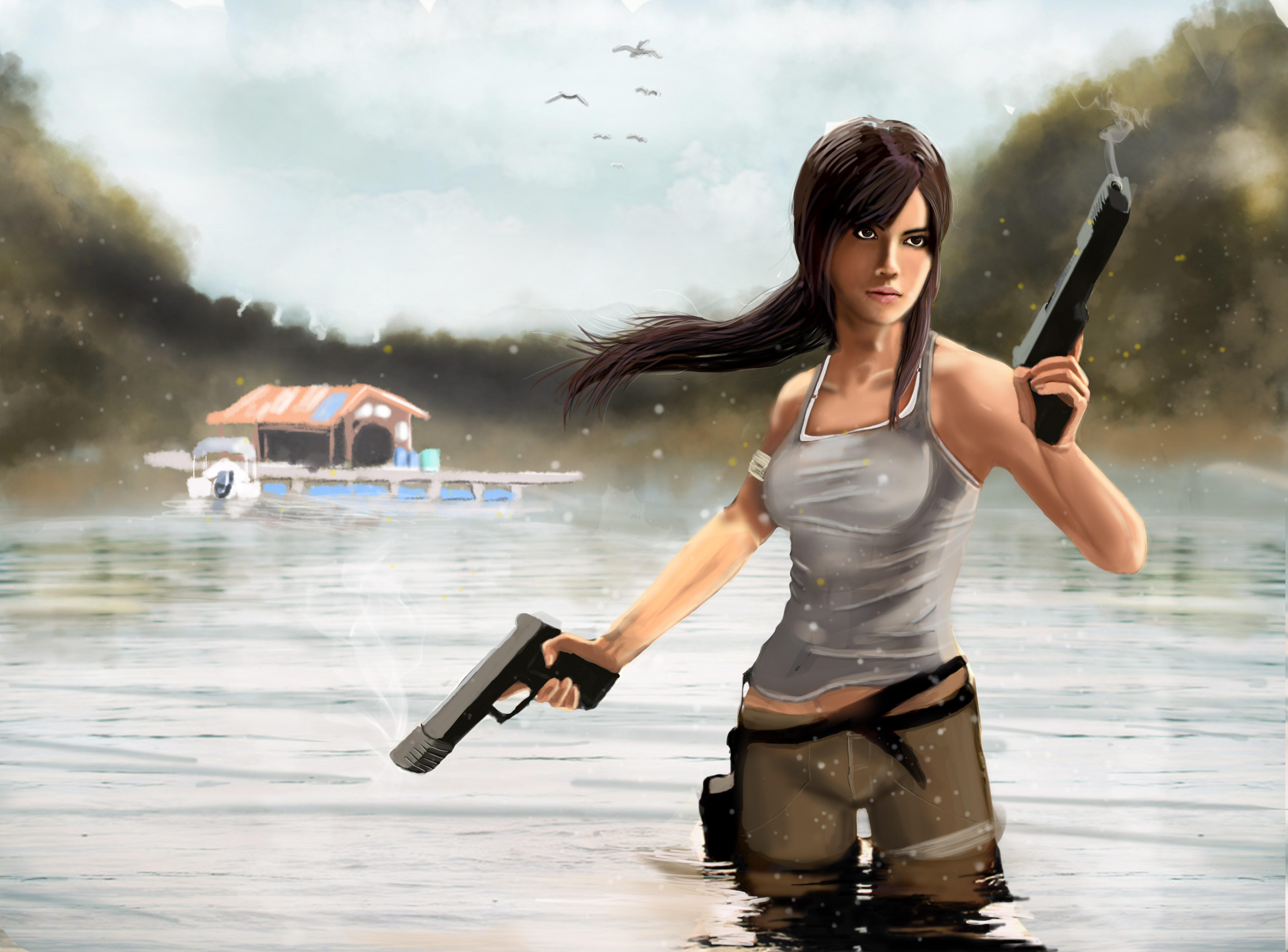 Game girl look. Tomb Raider 2013 Лара Крофт Art 18. Tomb Raider (2013) Water. Tomb Raider в очках. Лара Крофт арты 2013 горячие.