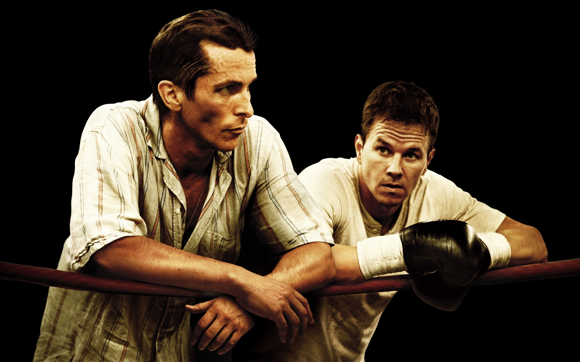 Бокс Mark Wahlberg Christian Bale Мужчины The Fighter Двое Фильмы Знаменито...