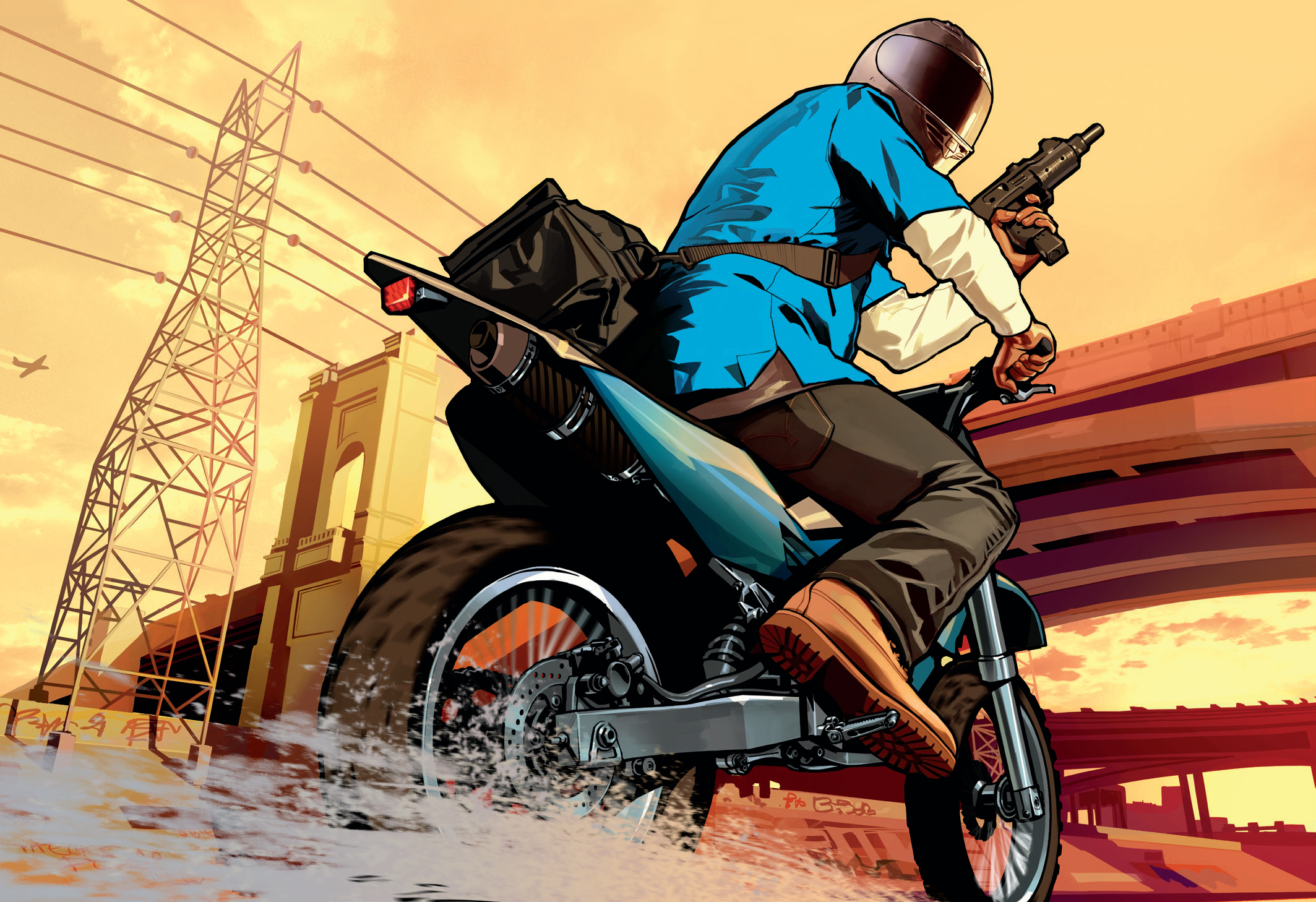 Grand Theft Auto Автоматы GTA 5 Carry Мотоциклист Шлем Игры фото компьютерн...