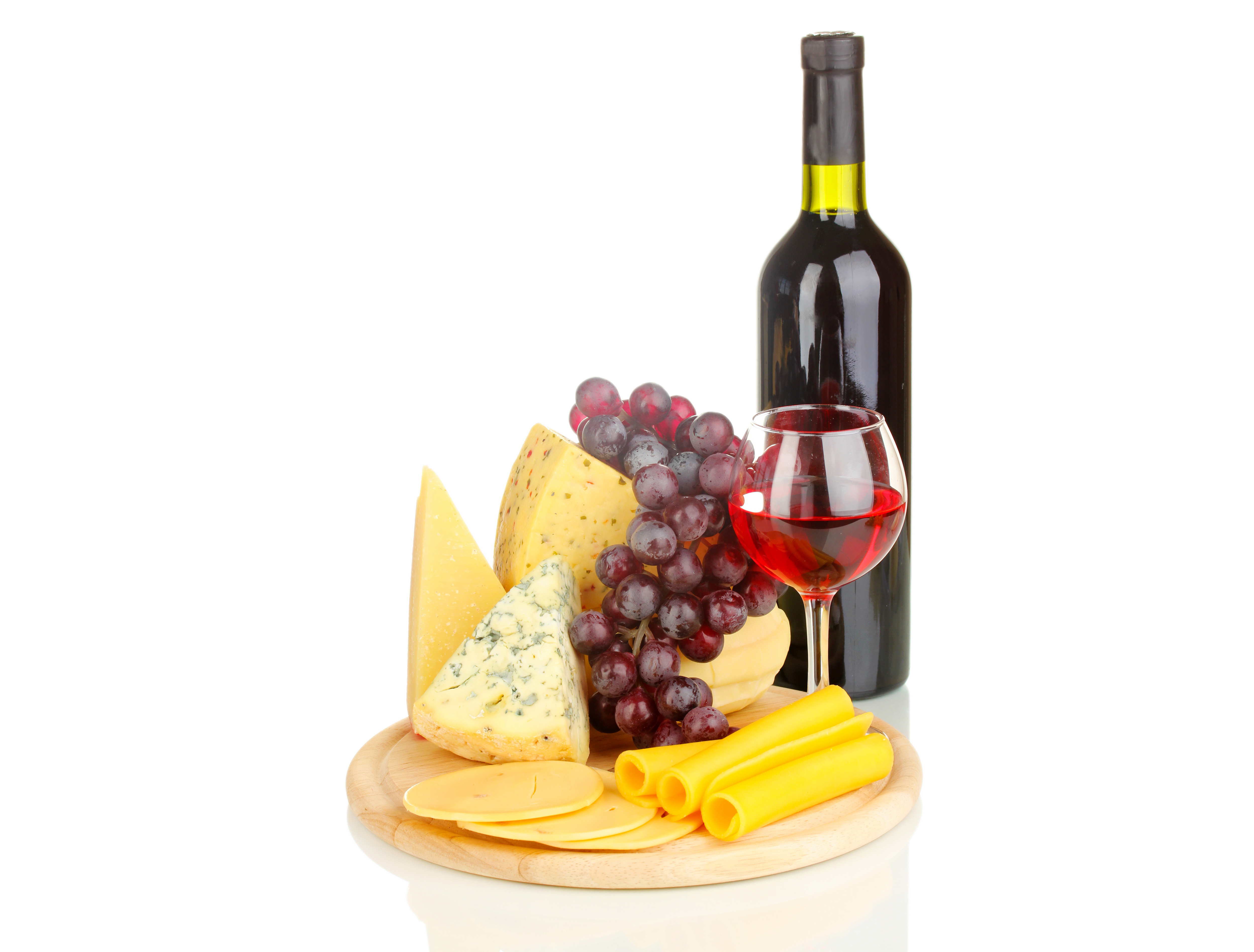 Вино, виноград, корзина, сыр с плесенью скачать
