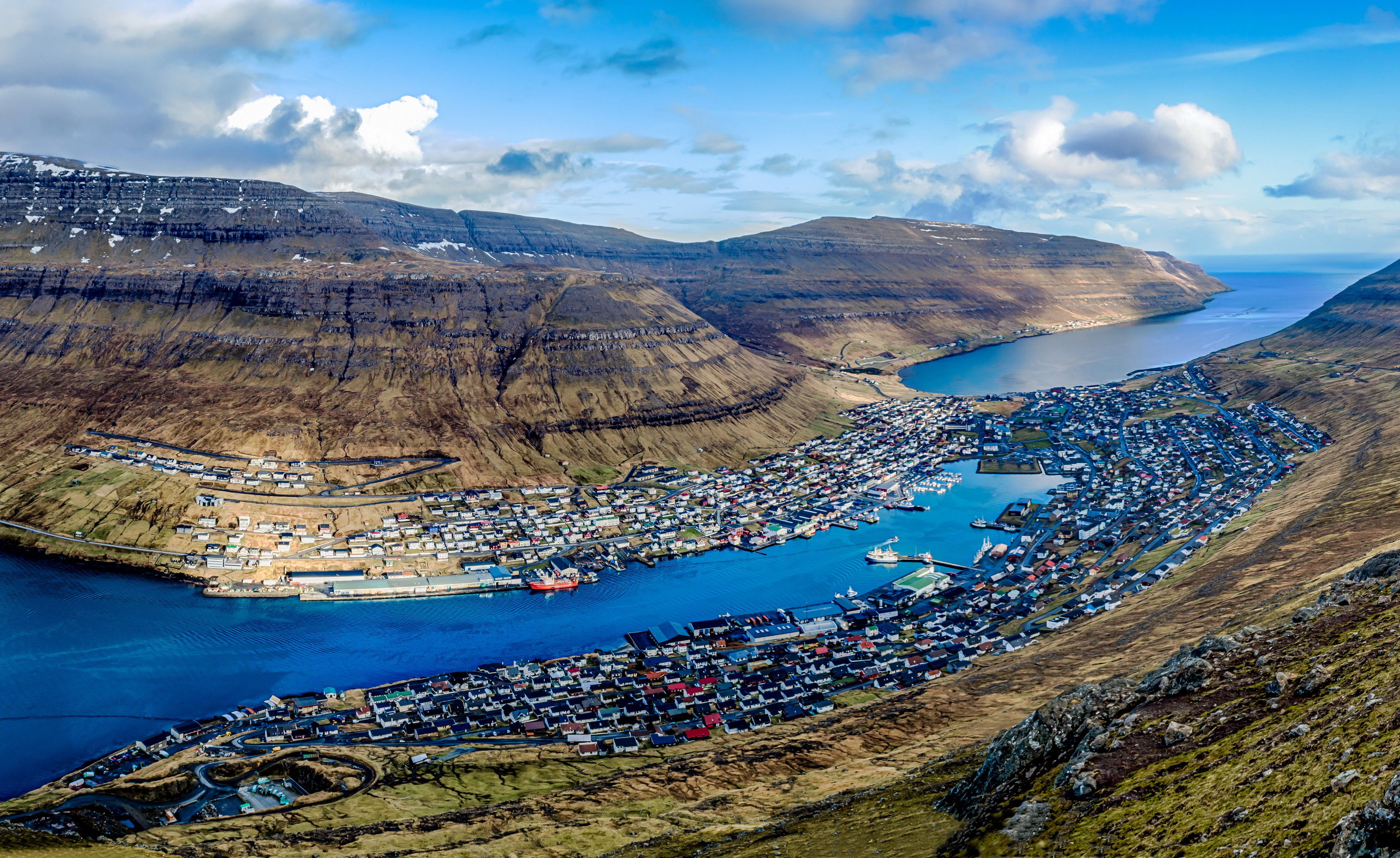 Docked Boats, Streymoy Island, Faroe Islands бесплатно