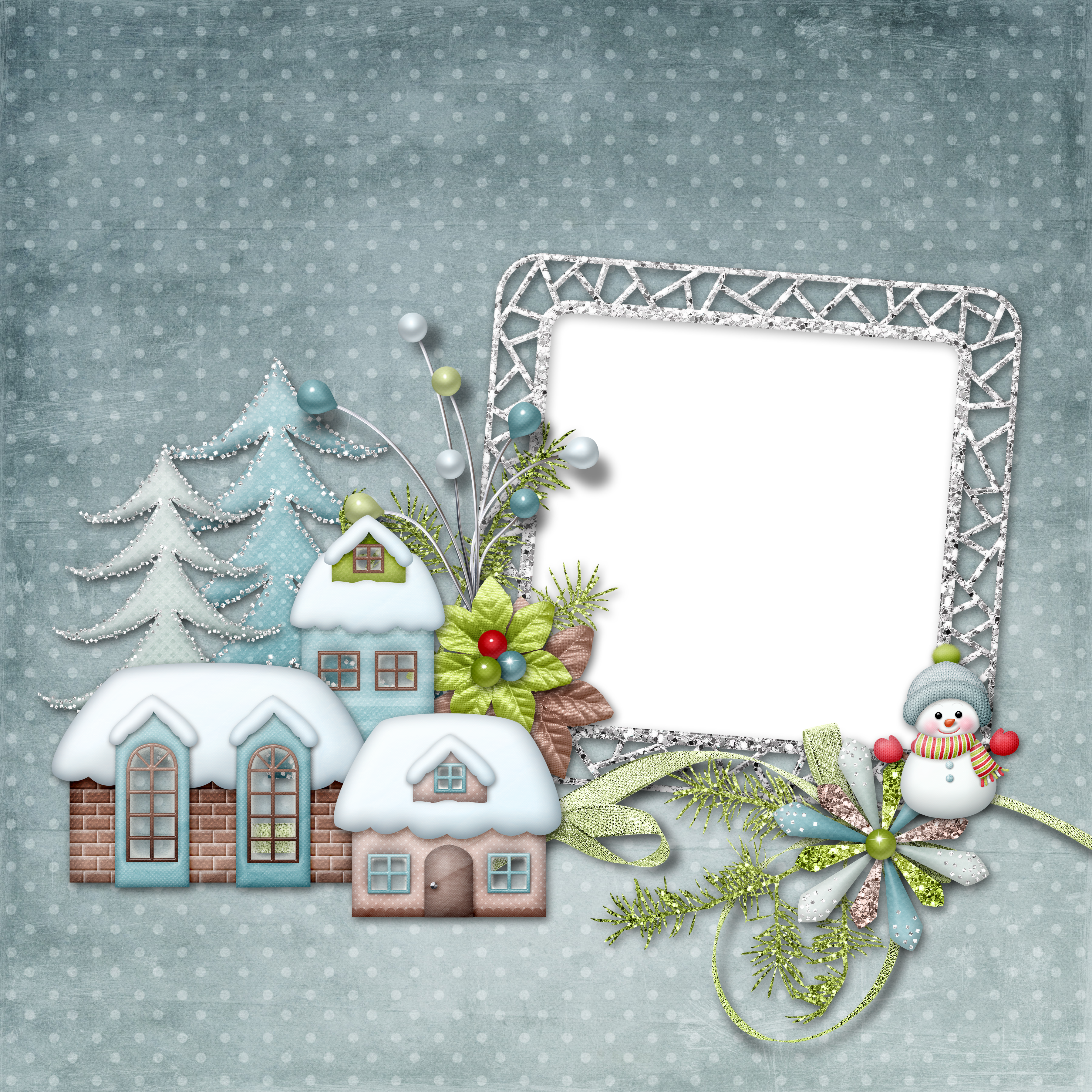Картинка Новый год Елка снеговик на ветке Шаблон поздравительной открытки Дома Рождество Новогодняя ёлка Снеговики снеговика ветвь ветка Ветки Здания