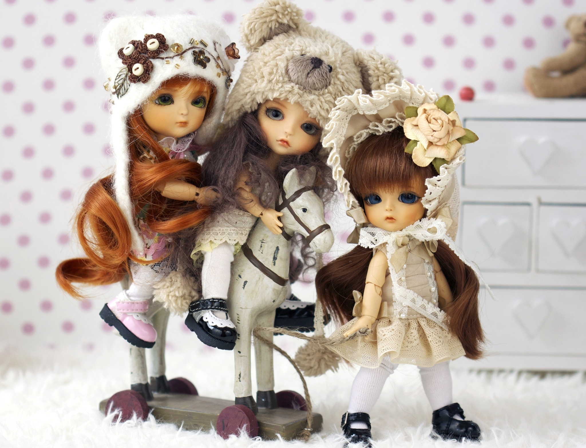 Фотографии девочка куклы Игрушки 2048x1566 Девочки Кукла игрушка