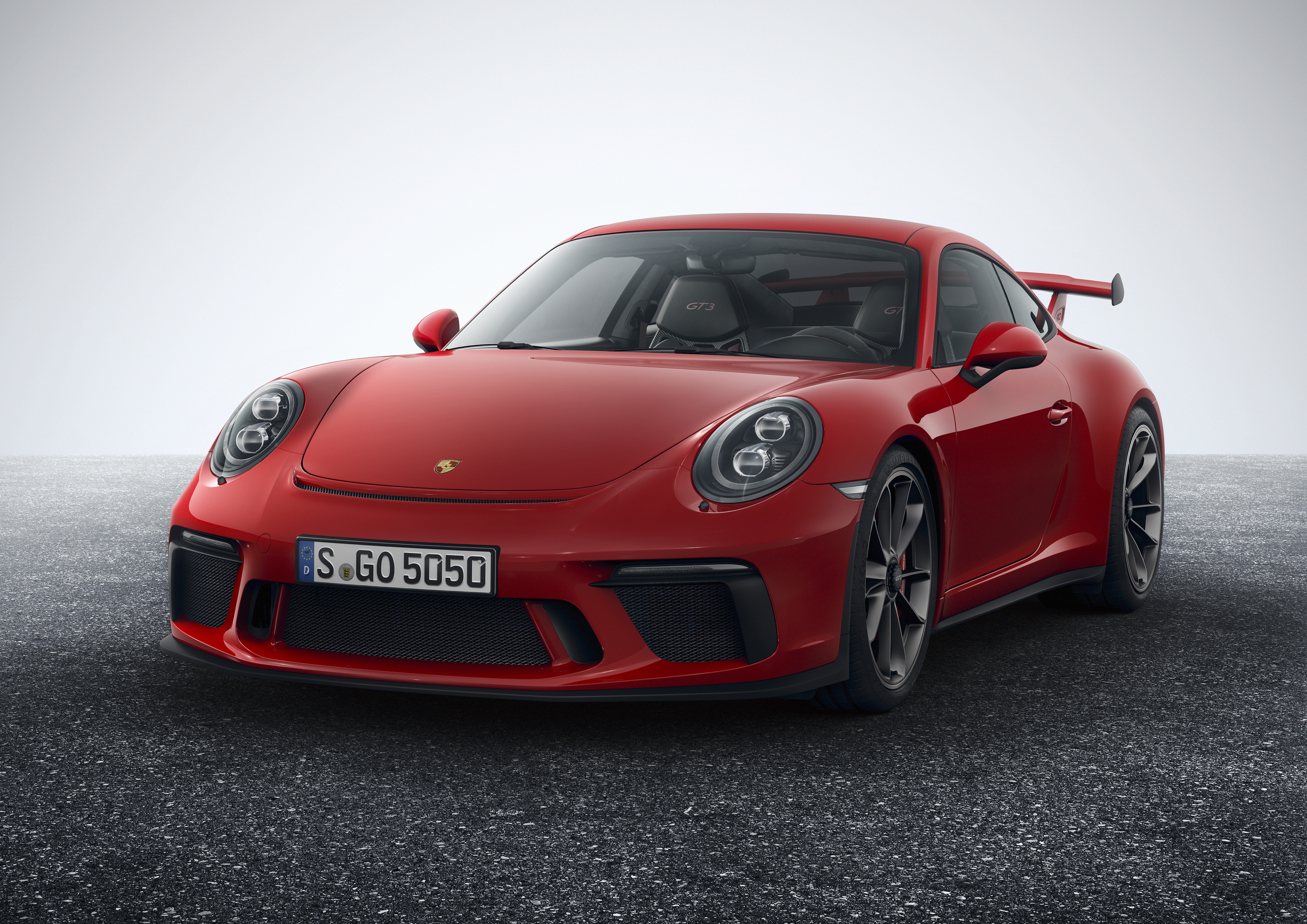 Картинки Porsche 911, GT3 Купе Красный машина 3600x2545 Порше красная красные красных авто машины Автомобили автомобиль