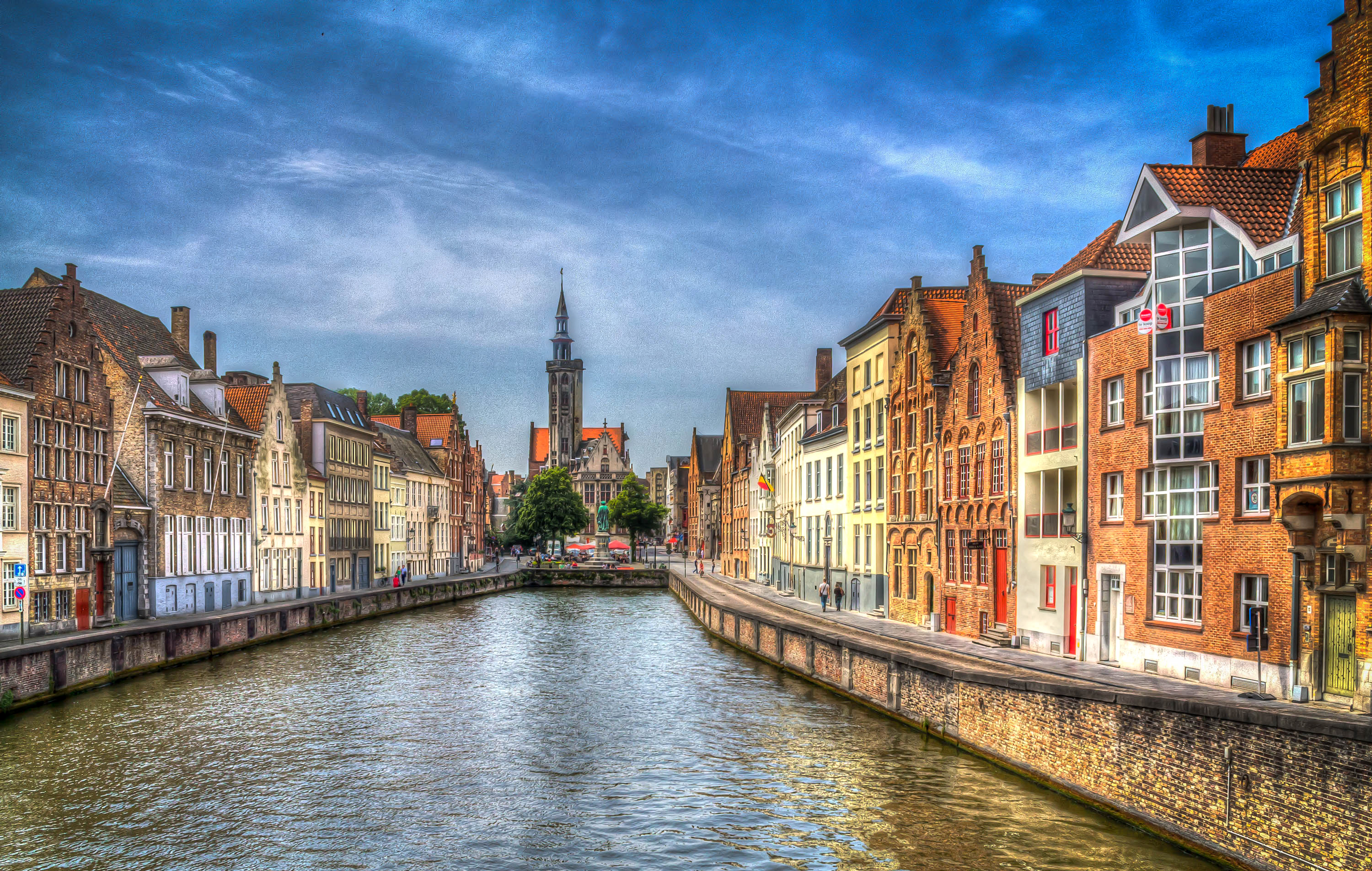 страны архитектура река Бельгия Брюгге скачать