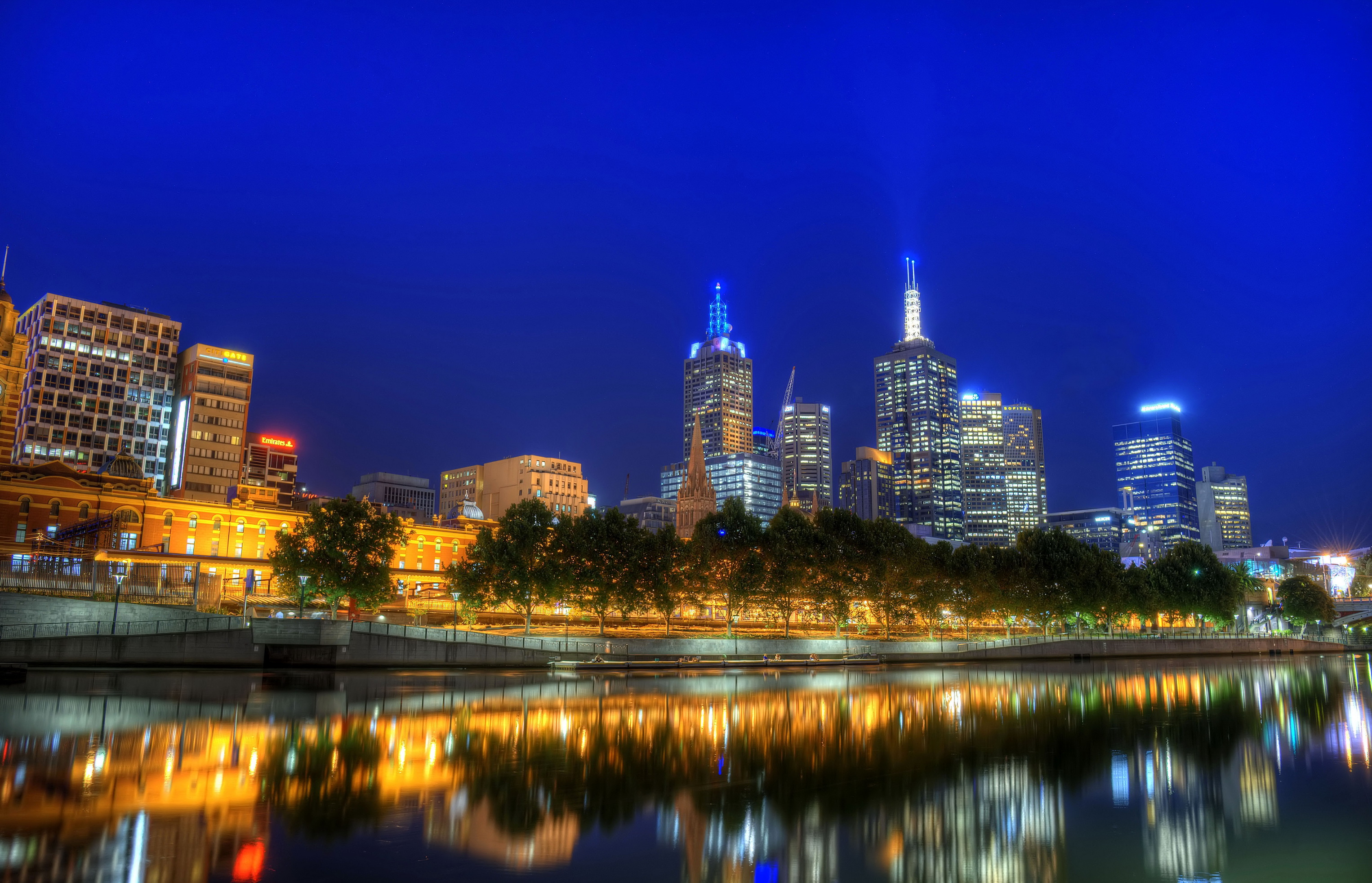 страны архитектура Мельбурн ночь австралия country architecture Melbourne night Australia без смс